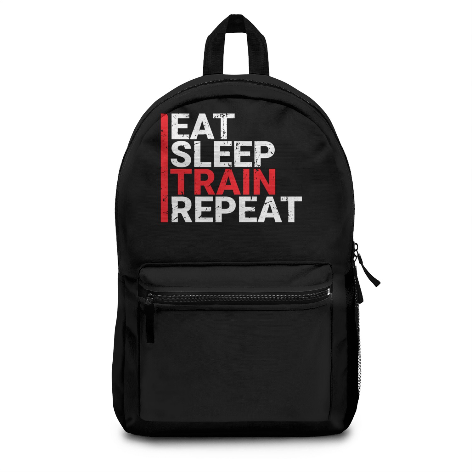 Eat Sleep Train Repeat Backpacks