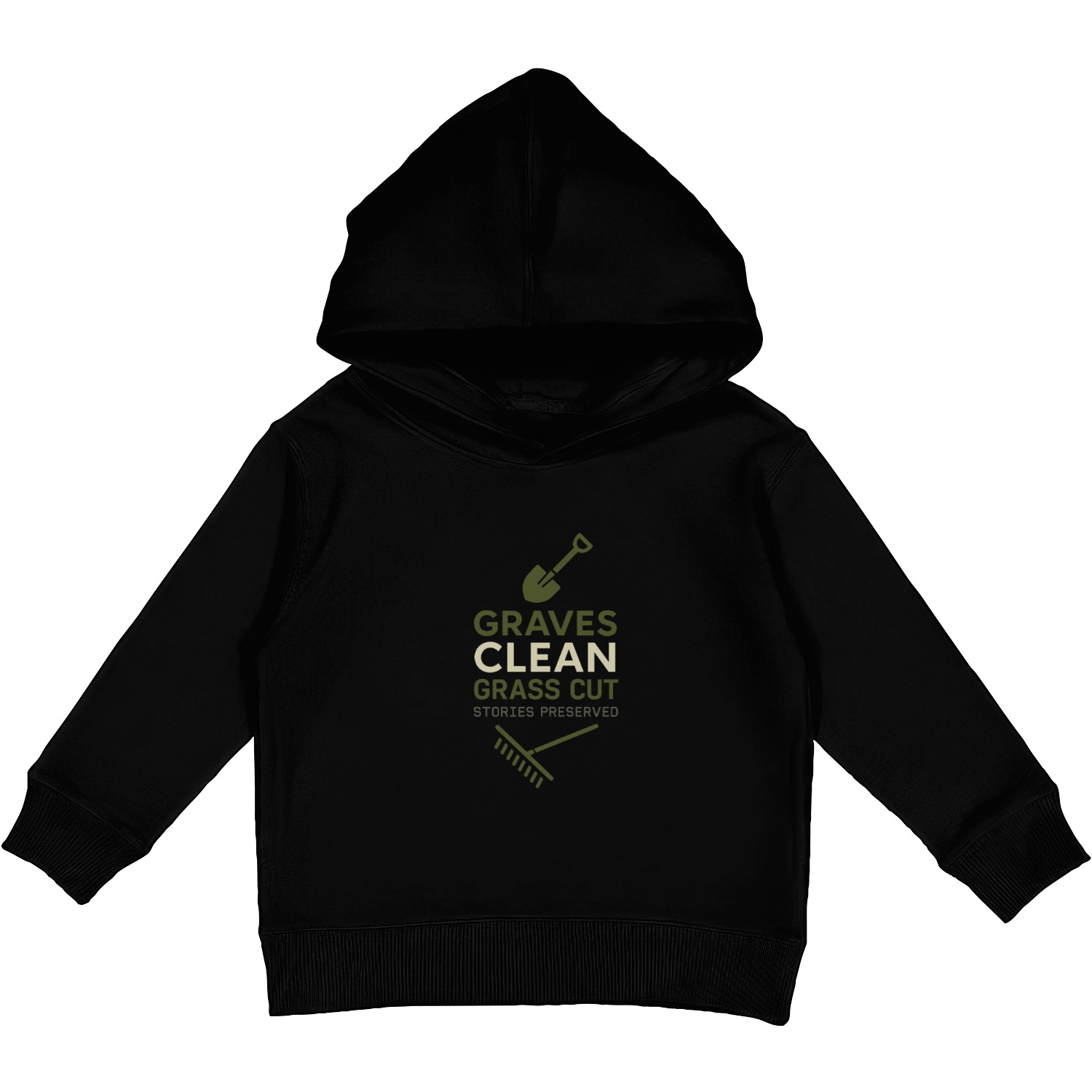 Cemetery Worker Groundskeeper Graveyard Memorial Kids Pullover Hoodies
