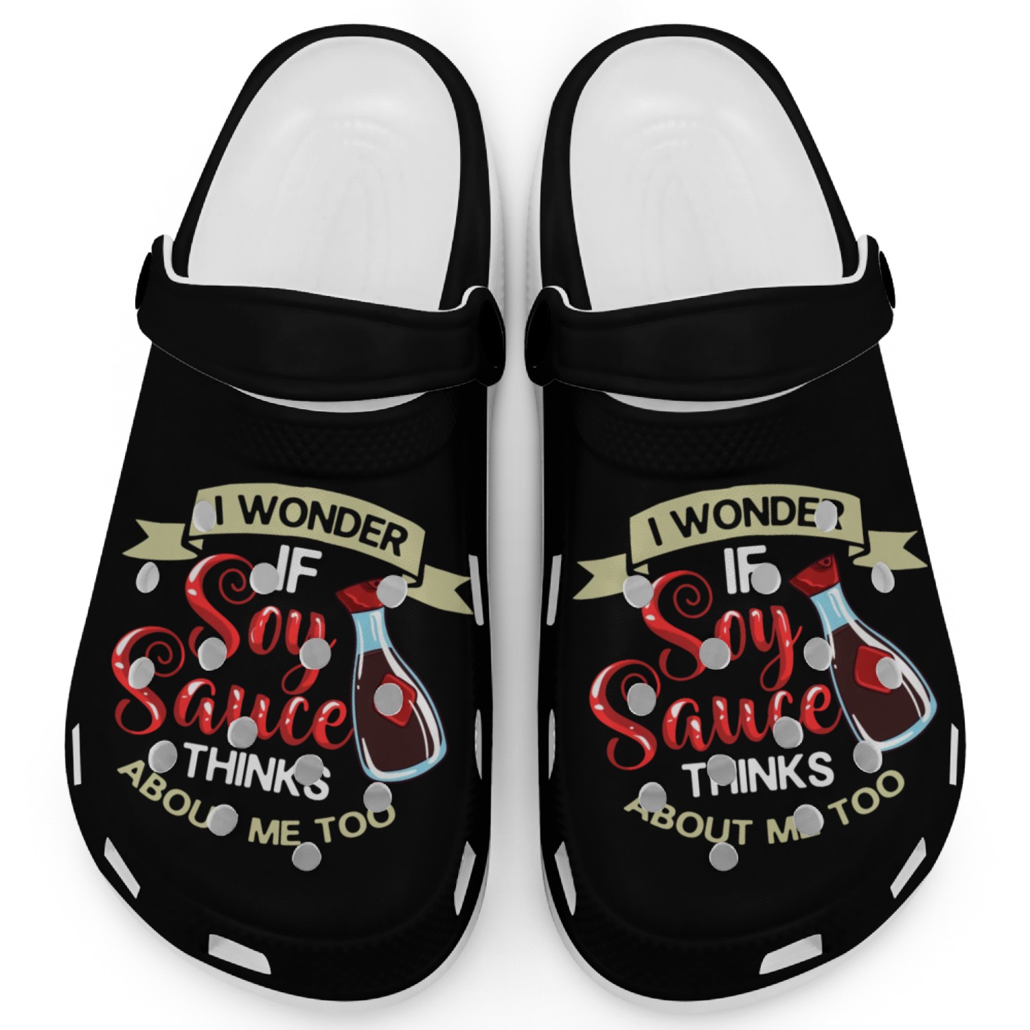 Soy Sauce Japanese Sushi Dark Ramen Noodles Bottle Clogs