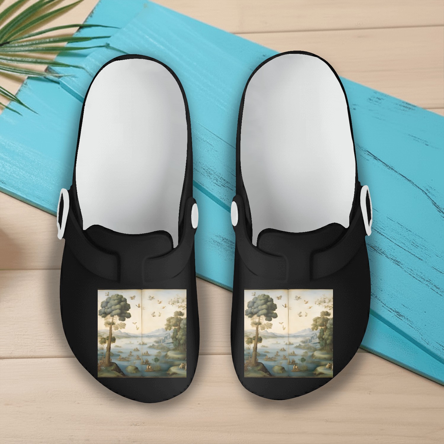 nature symbols Slip On Clogs