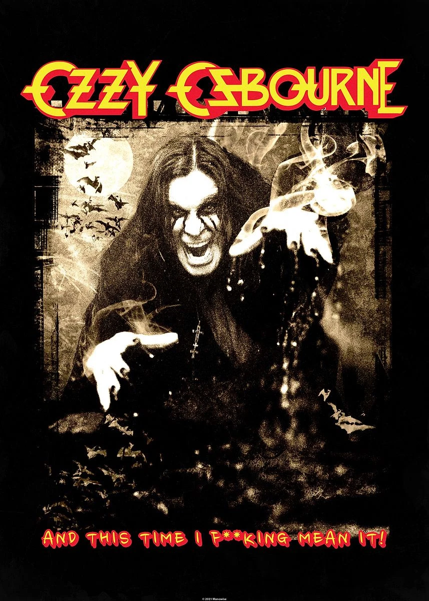 Ozzy Osbourne Blizzard of Ozz Poster – Vintage Rock Album Wall Art