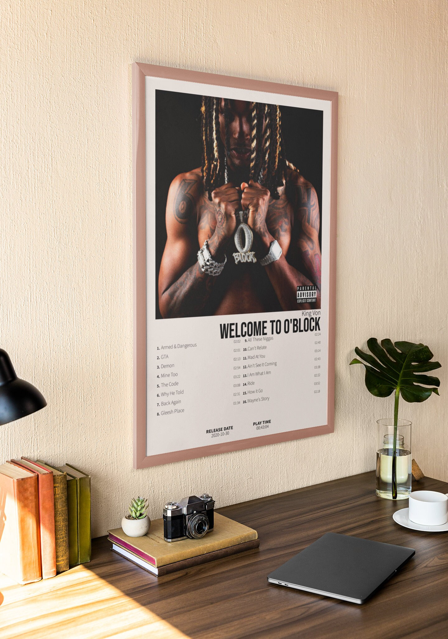 King Von - Welcome To O'block | Album Cover Poster