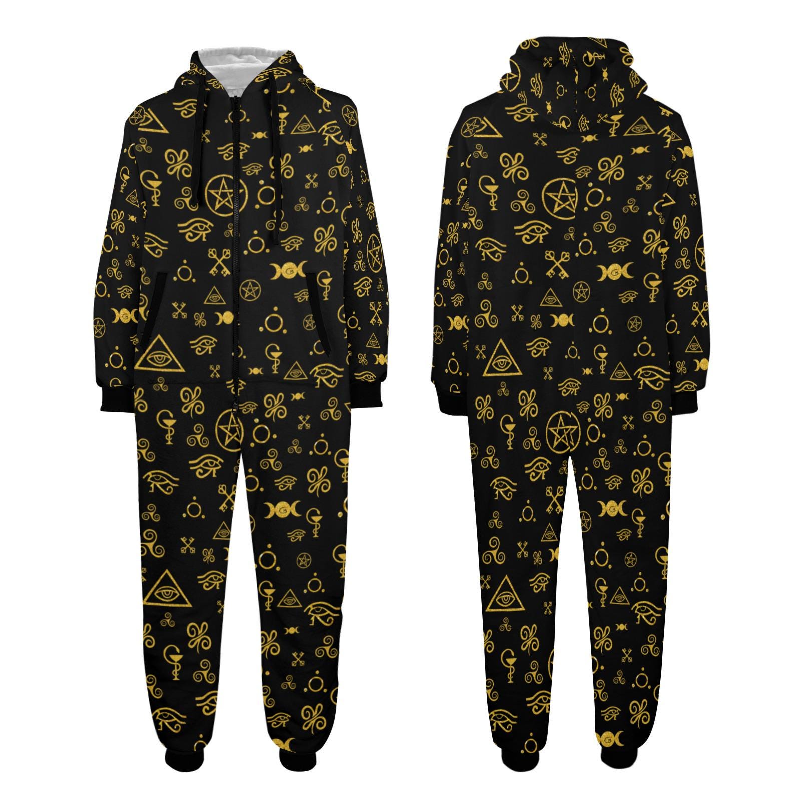 Halloween Magic symbols Onesie for the family, Magic symbols Jumpsuit, Halloween onesie, Halloween rompers, Halloween jumpsuit