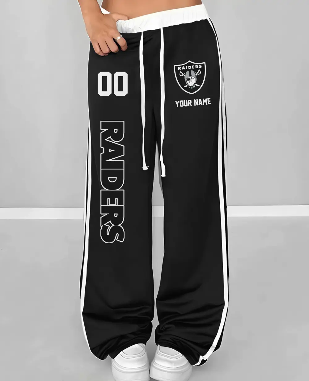 Las Vegas Raiders Personalized Wide Leg Lounge Pants