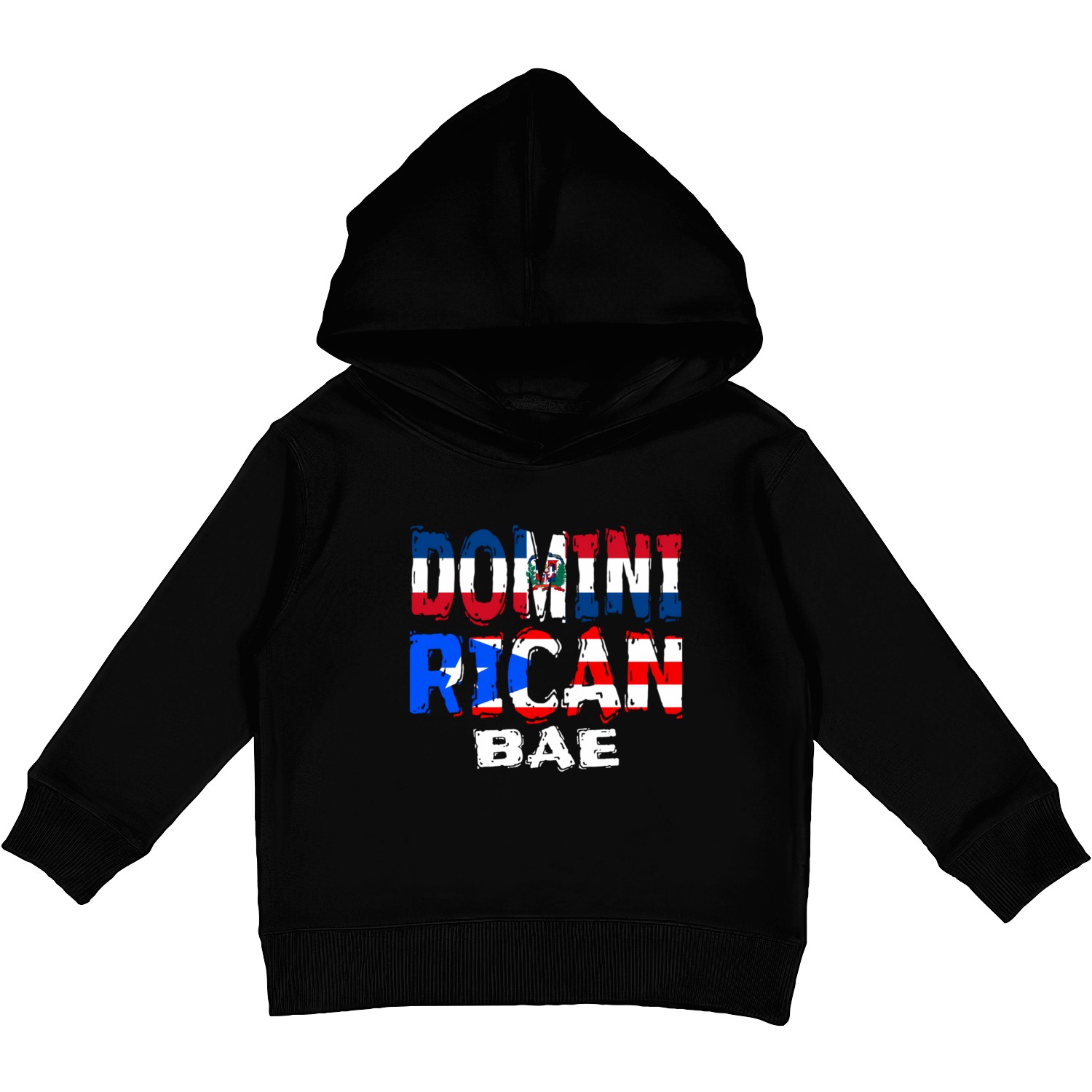 Dominirican Bae Half Dominican Half Puerto Rican Kids Pullover Hoodies