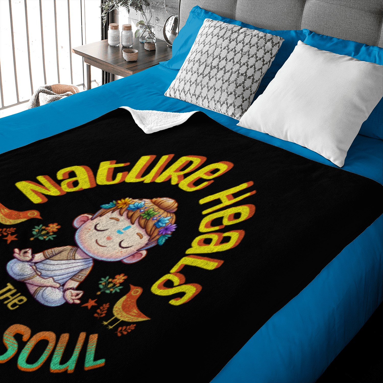 nature heals Baby Blankets