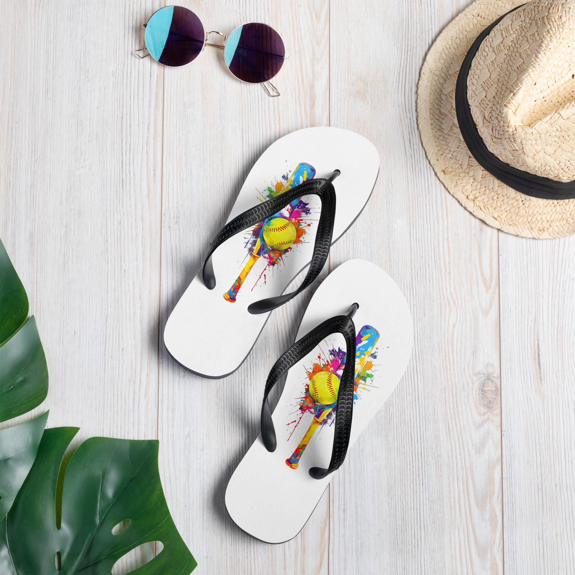 Bat & Ball Flip-Flops