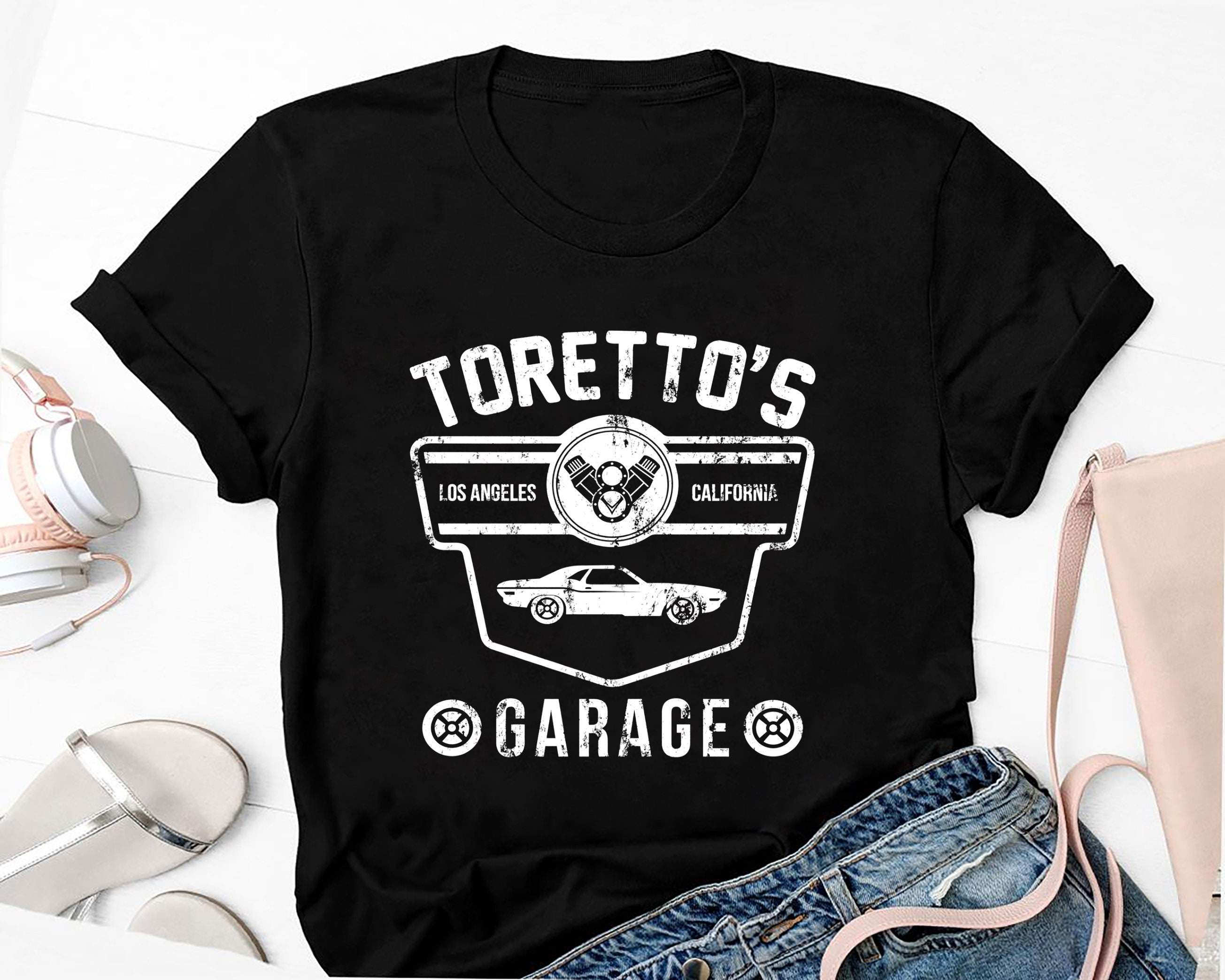 Toretto's Garage T-Shirt Fast And Furious Muscle Car Tee