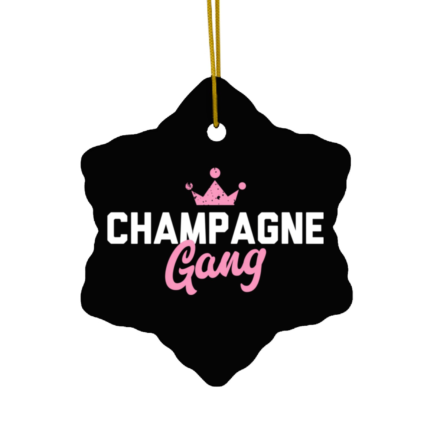 Champagne Gang Ceramic Ornaments