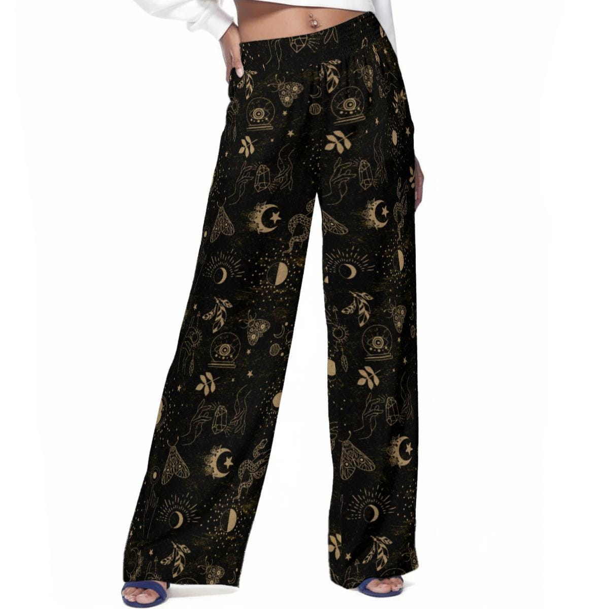 Mystic Grimoire | Women's Casual Wide-Leg Pants