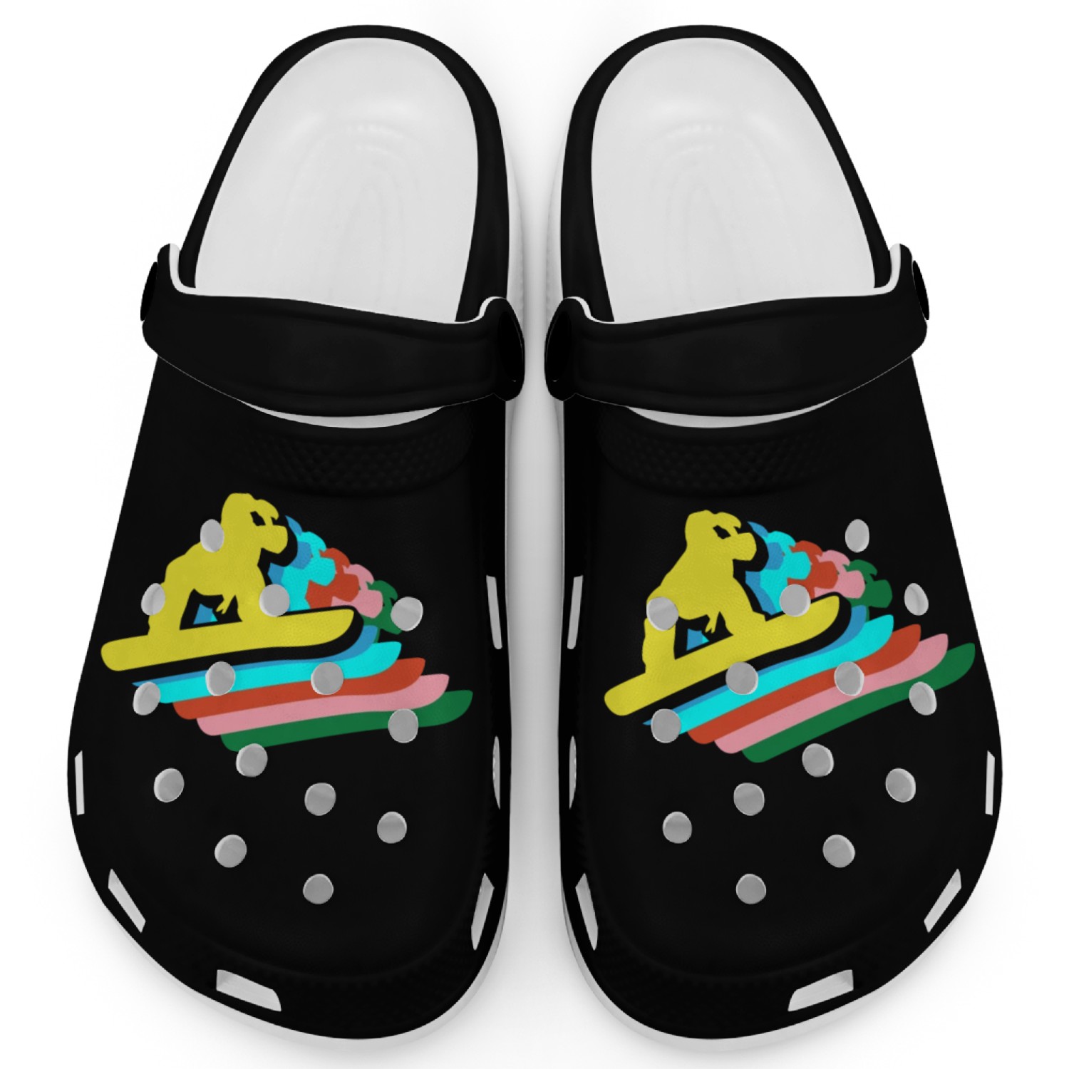 Snowboarder Gift Clogs