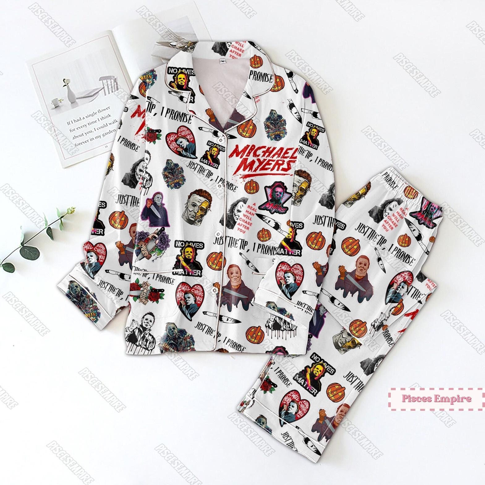 Michael Myers Pajamas, Michael Myers Pajamas Set, Michael Myers Holiday Pajamas