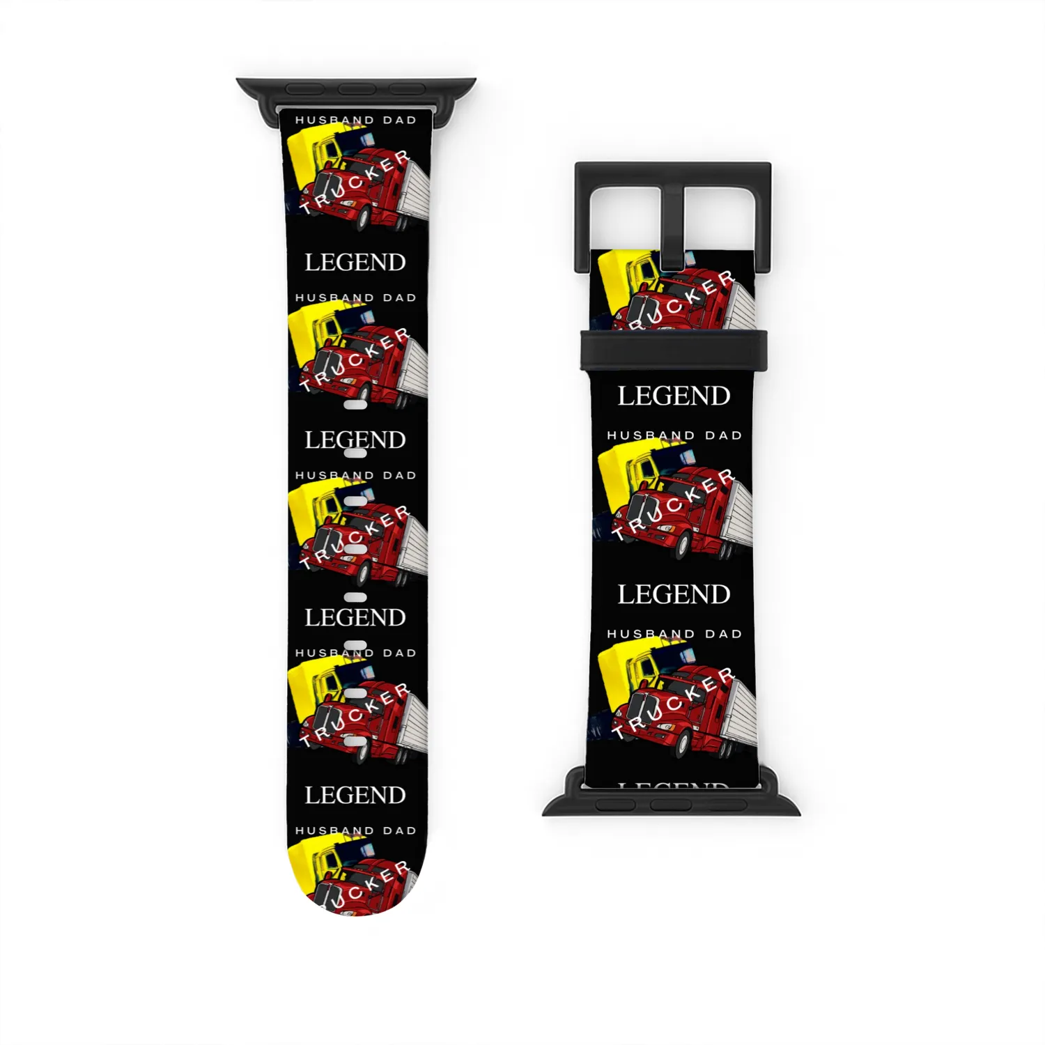 Husband DAD Trucker Legend Watch Bands For Apple Watch