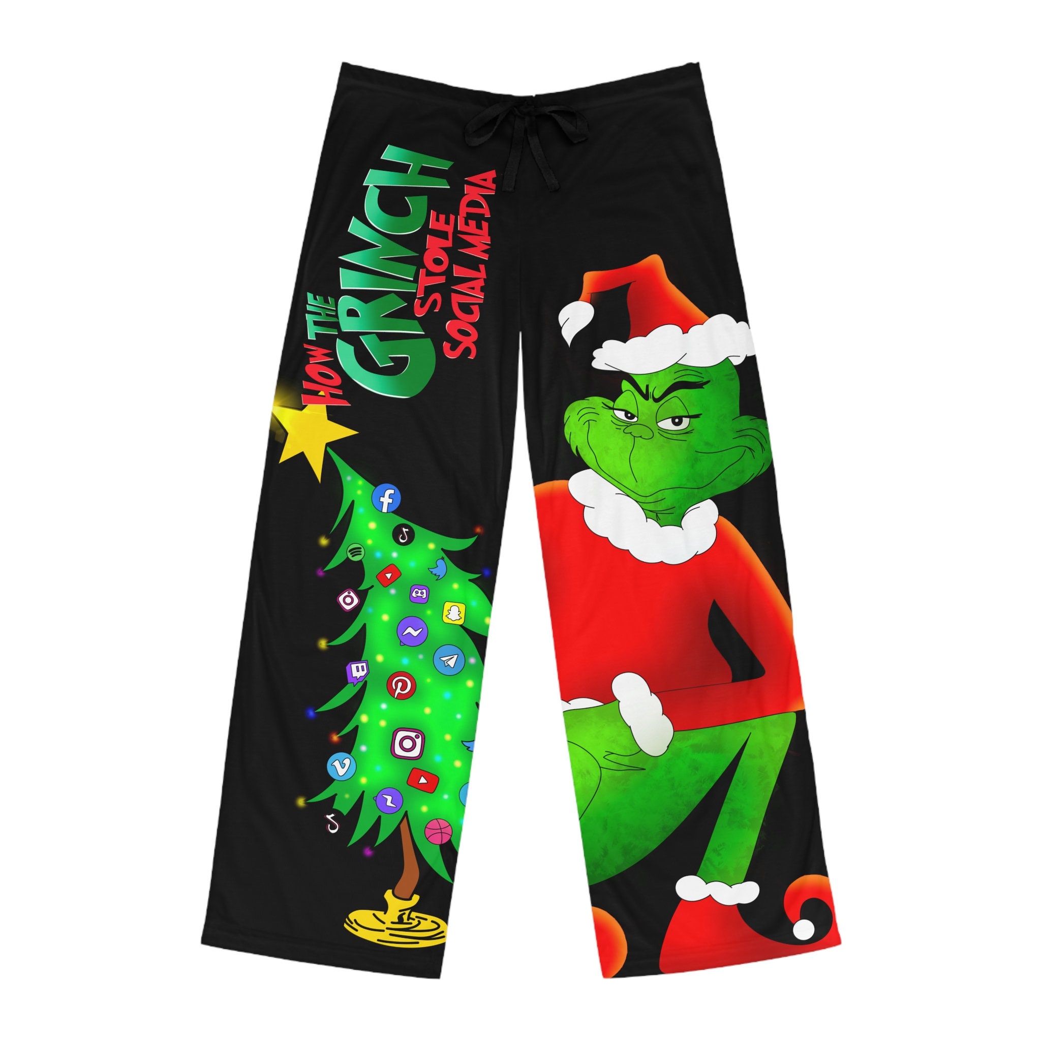 Women's Christmas Character Pajama Pants with Funny Holiday Design
