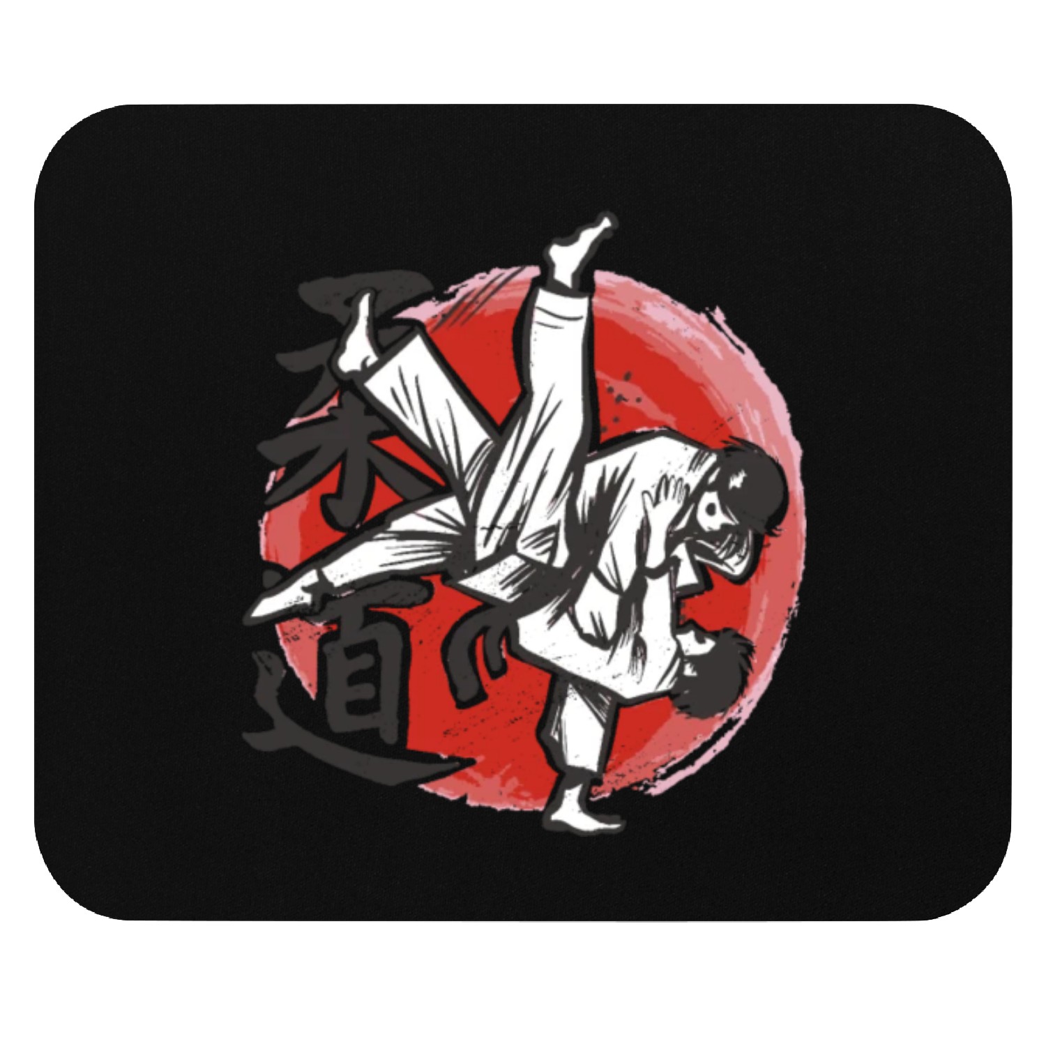 Judo hand drawn fighters Mouse Pads