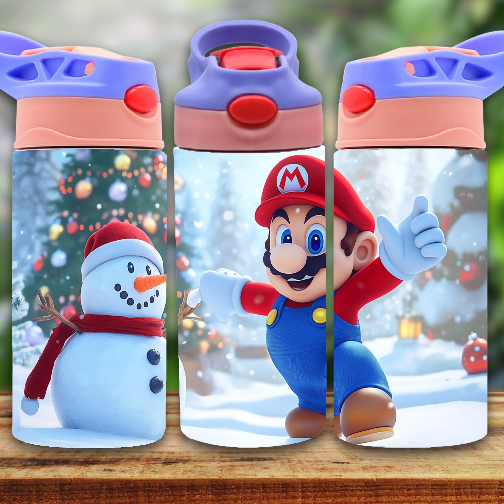 Mario 12oz Tumbler, Kids 12oz Cup Tumbler, Back To School Gift