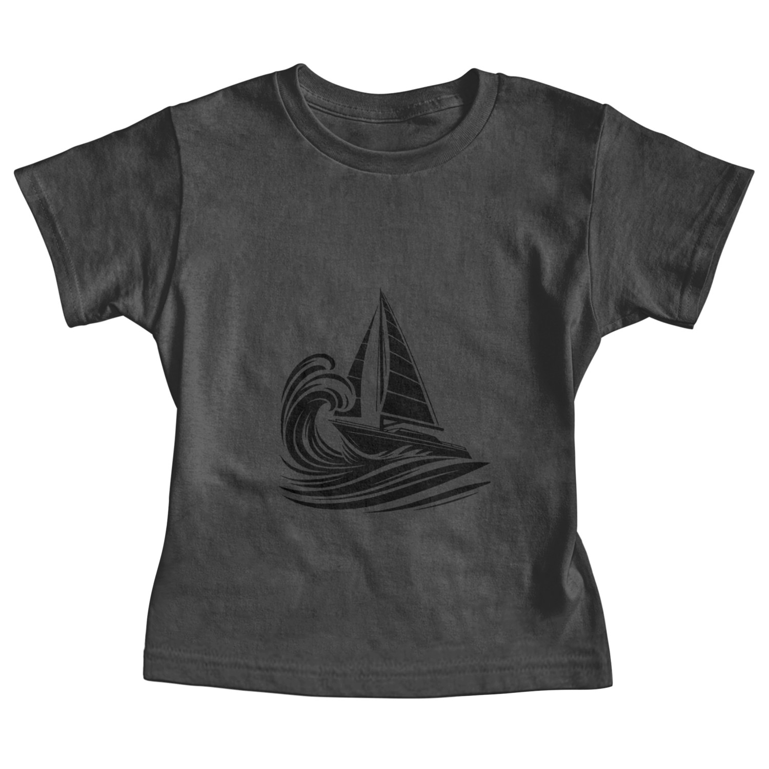 Elegant Sailing Boat In Swell Baby Tees