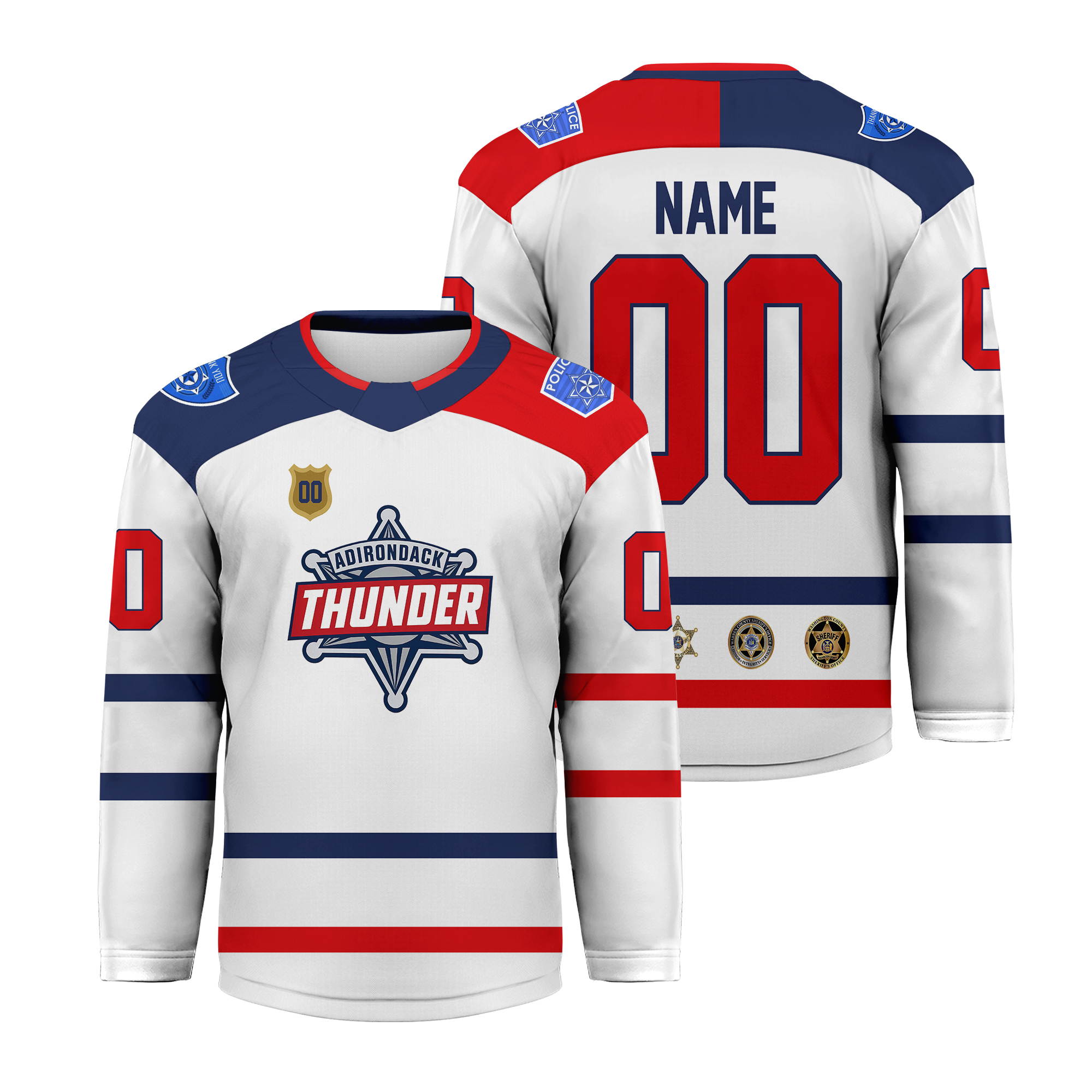 Personalized Fort Wayne Komets Law Enforcement Night Edition Hockey Jersey