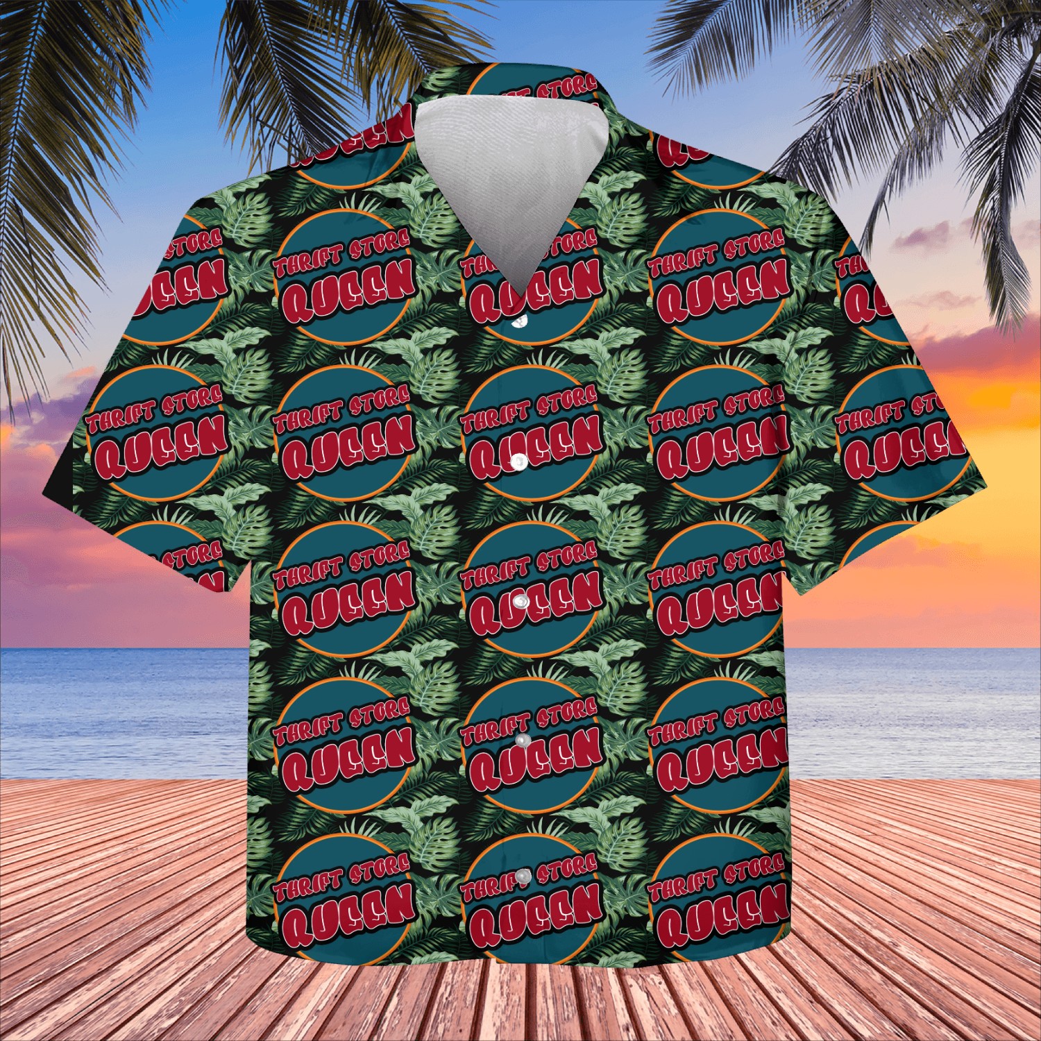 Thrift Store Queen fall Kids Hawaiians
