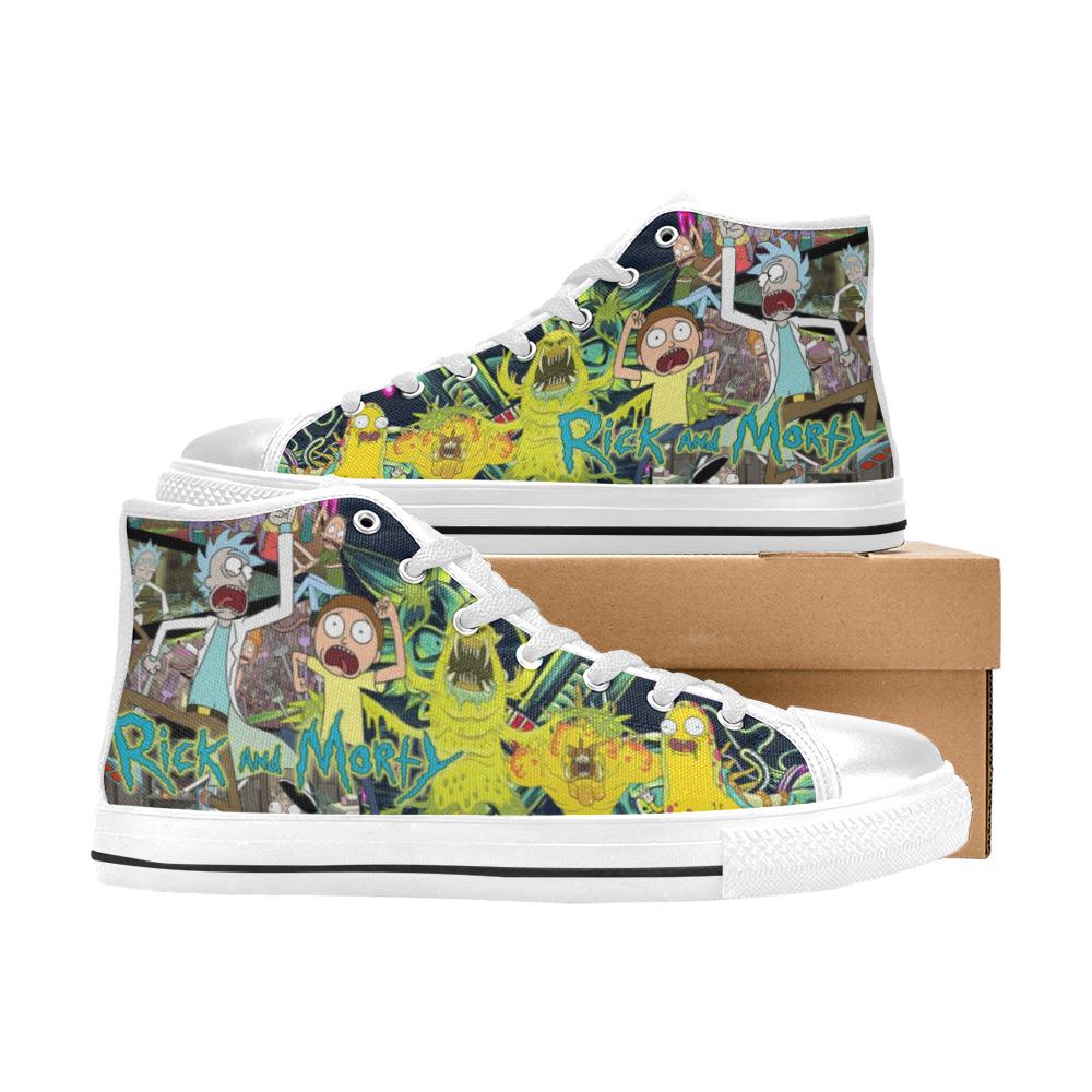 Rick and Rickandmorty High Top Shoes Sneakers, Birthday Gift for Him Her