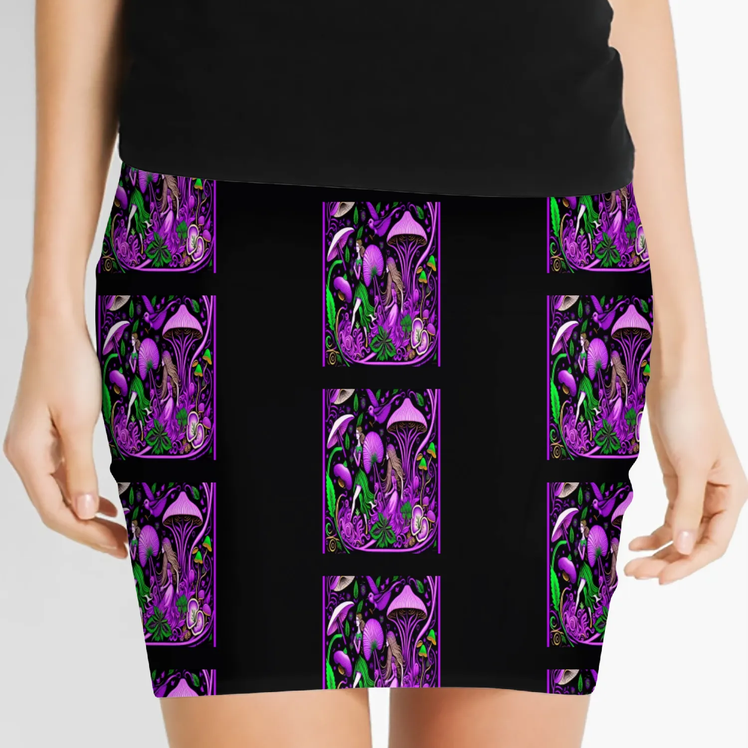 Magenta Art Women's Mini Skirts
