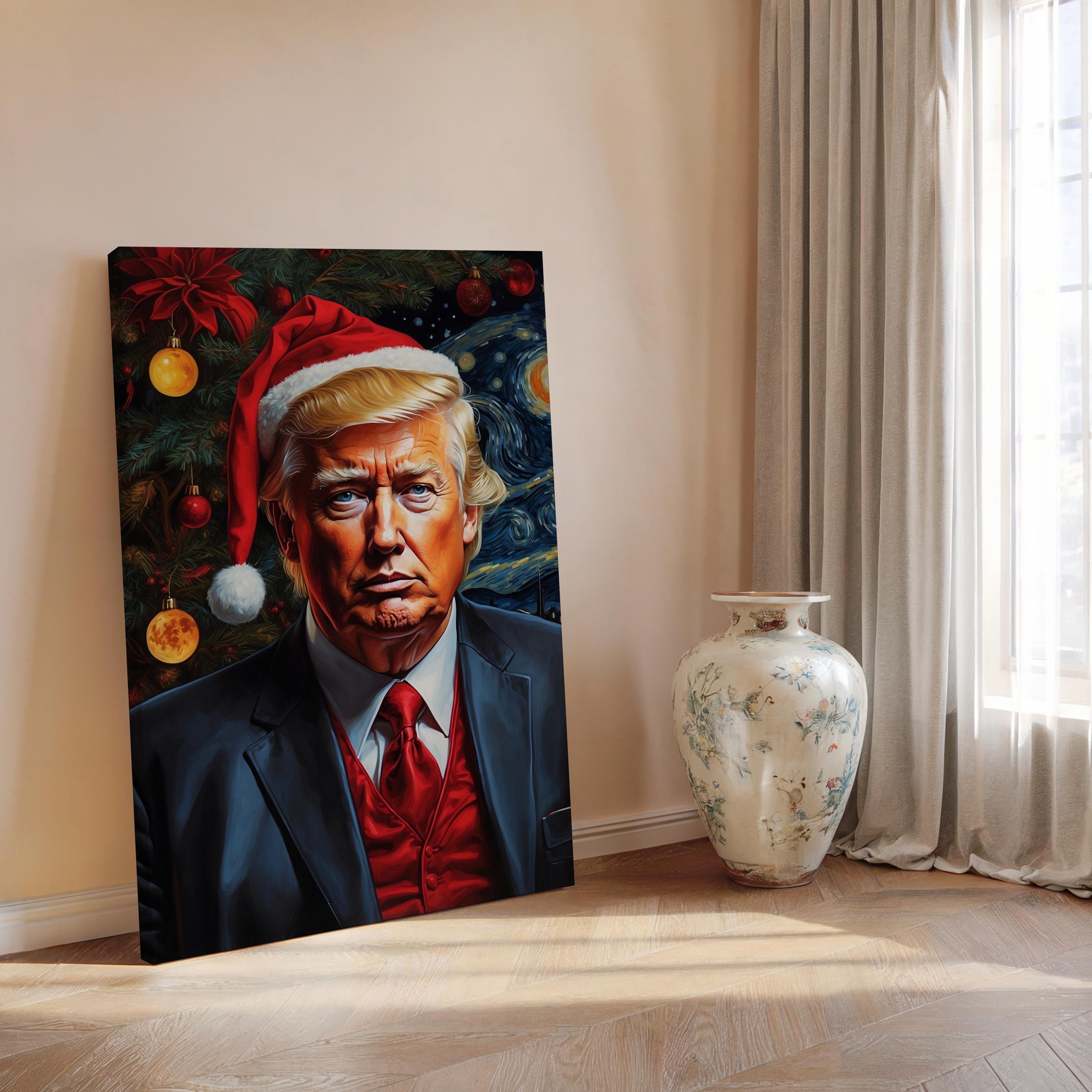 Christmas President Donald Trump Poster