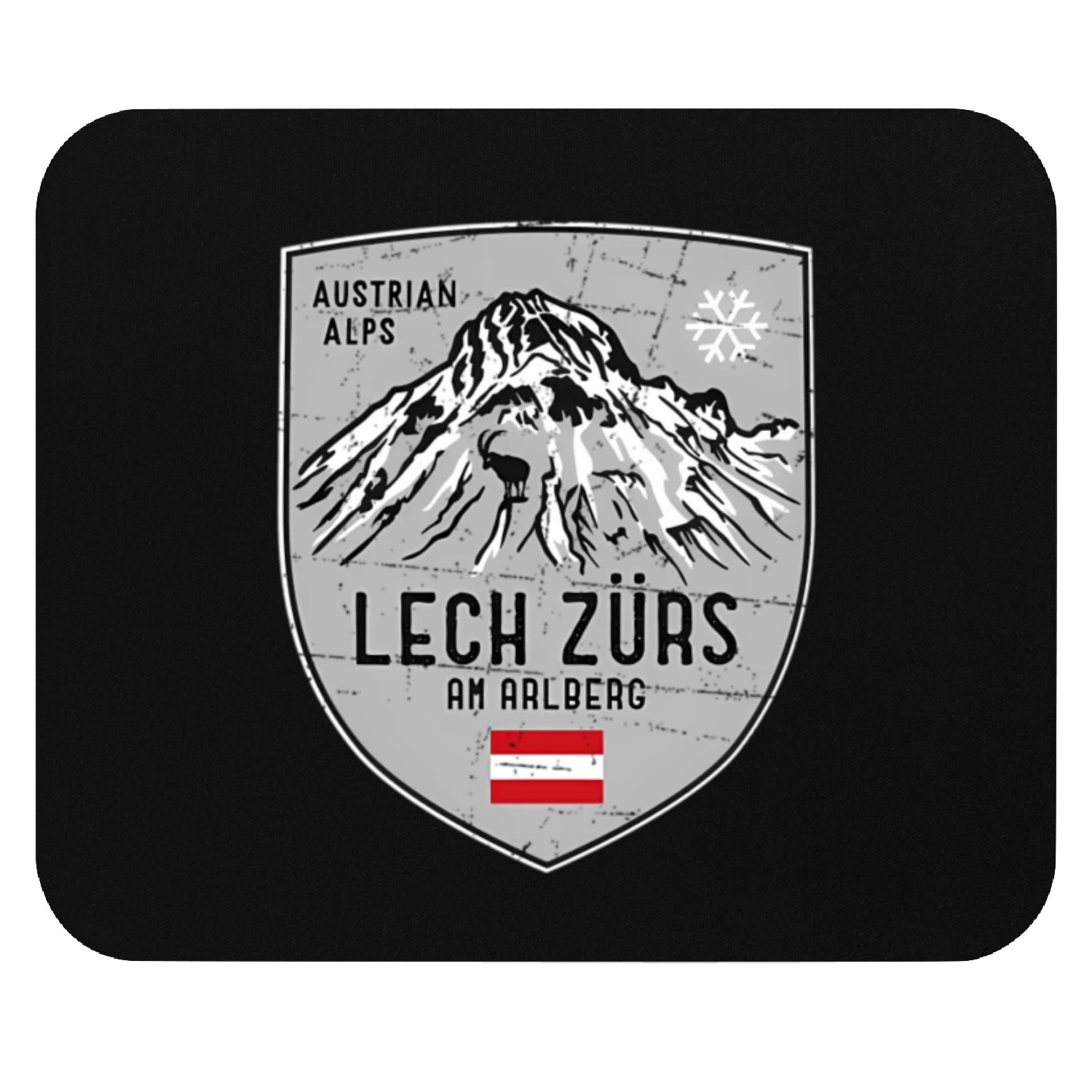 Lech Zurs Arlberg Austria Emblem Mouse Pads