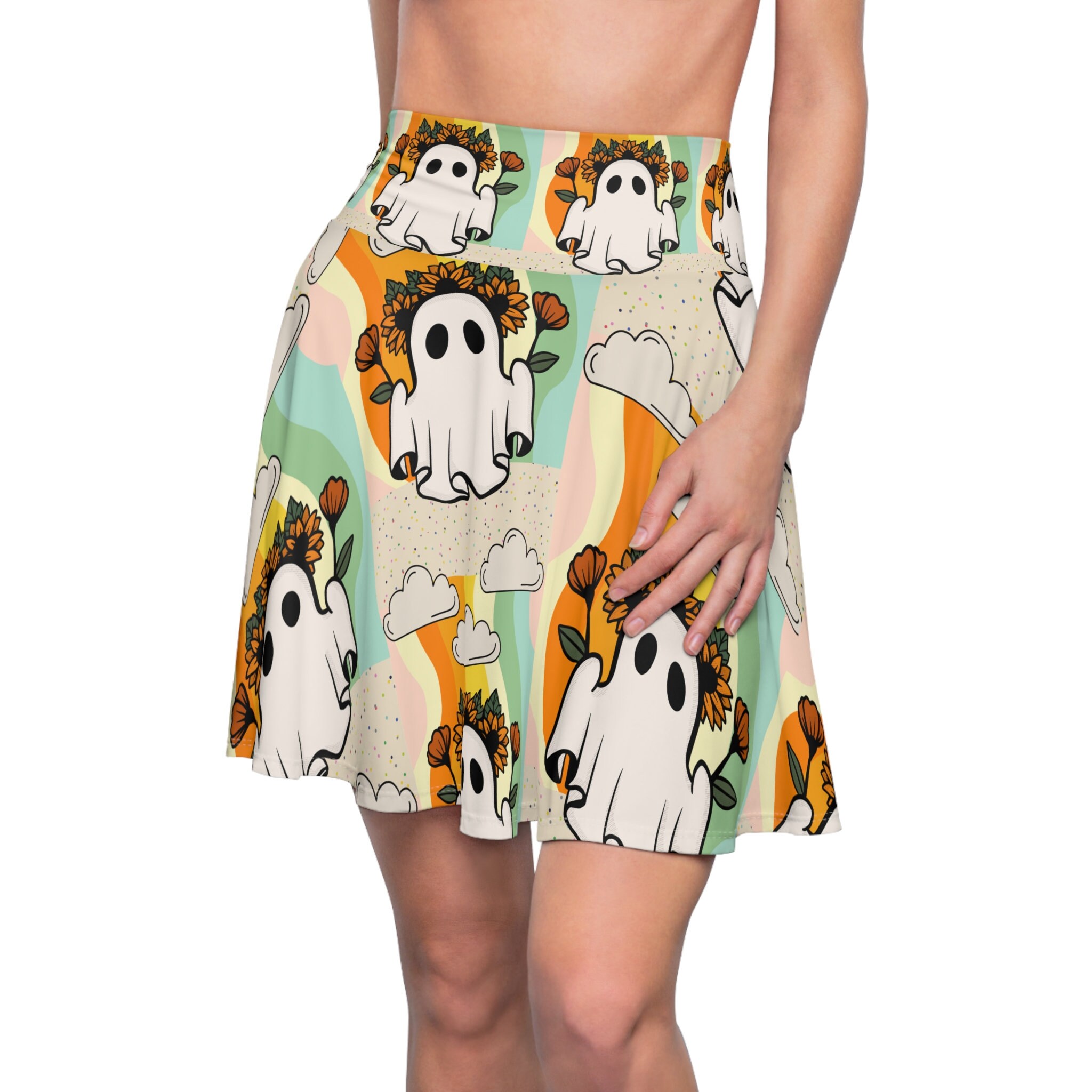 Cute Print Women's Skater Skirt