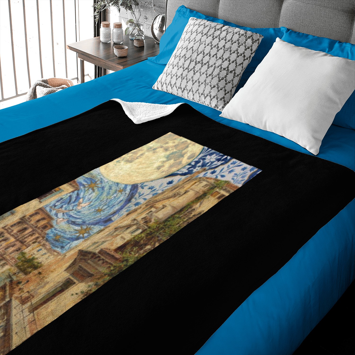 Dreamscape Urban Fantasy Artwork Baby Blankets