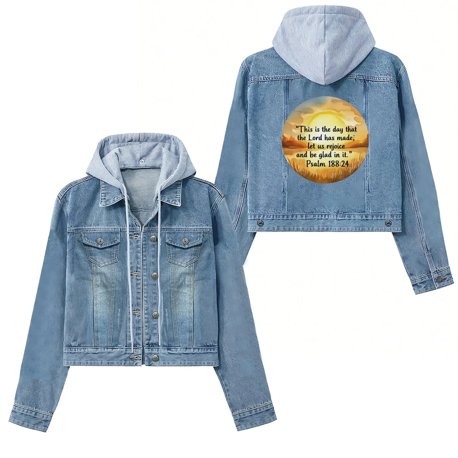 This is the day that the Lord has made psalm 118 Women's Denim Jackets
