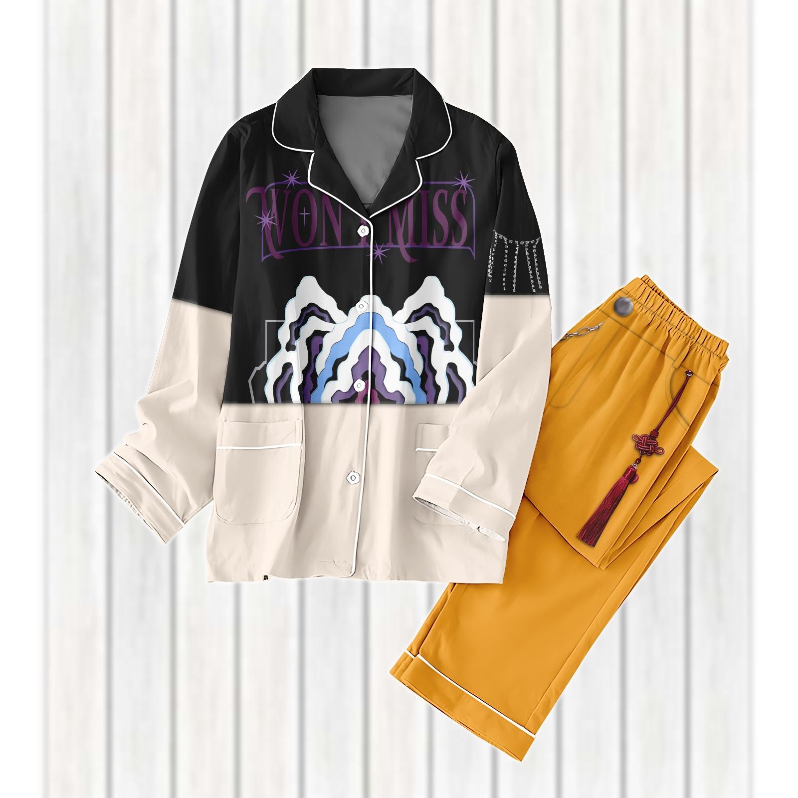 Kpop Mira Cosplay Pajamas Set, Mira The Wont Miss Women Pajamas, Mira Costume, Kpop Movie Sleepwear, Halloween Gift