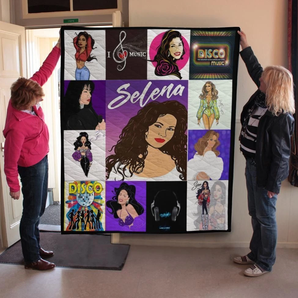 Selena Quilt Blanket – Great Gift for Music Lovers and Stylish Room Accent