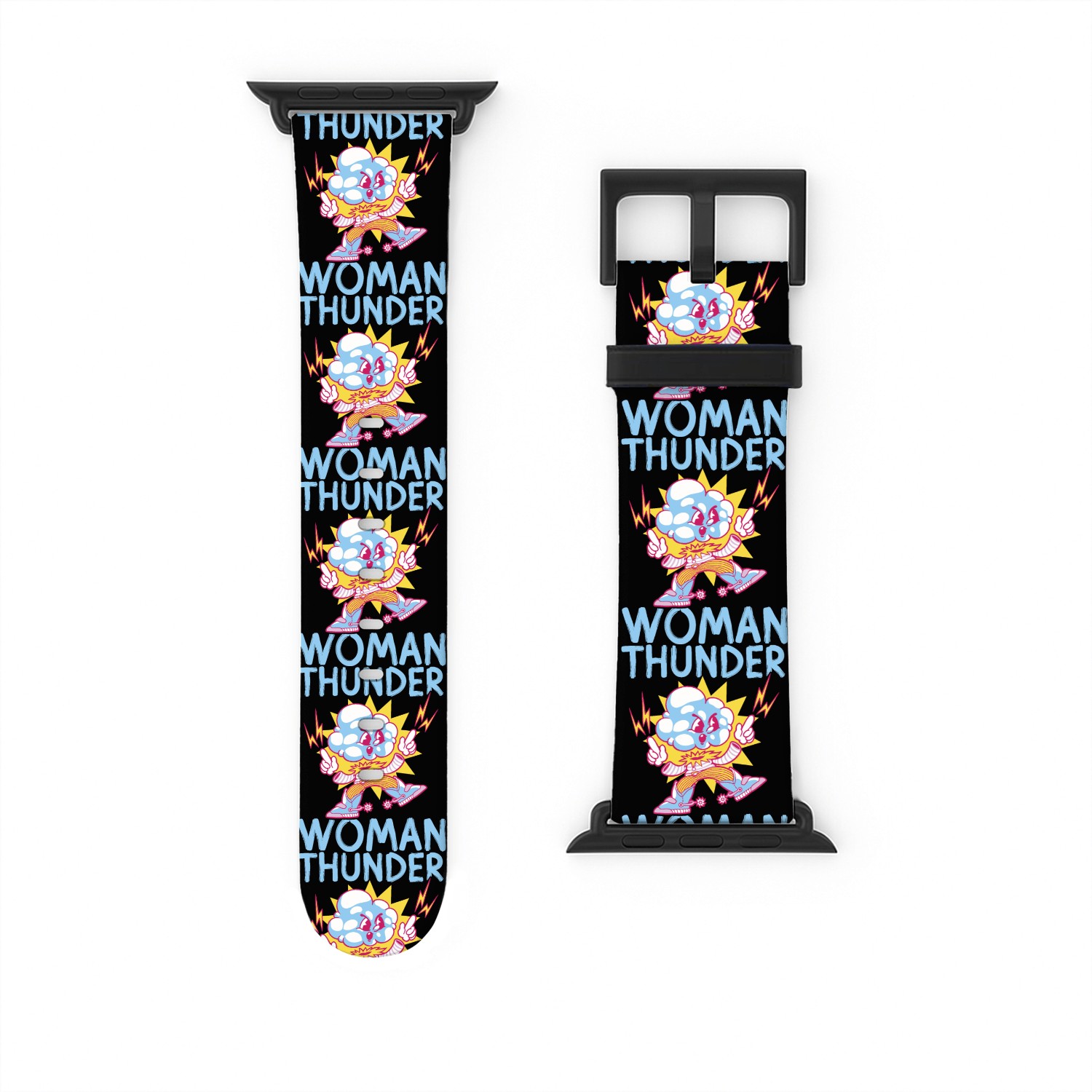 Thunder woman thunderstorm design Watch Bands For Apple Watch