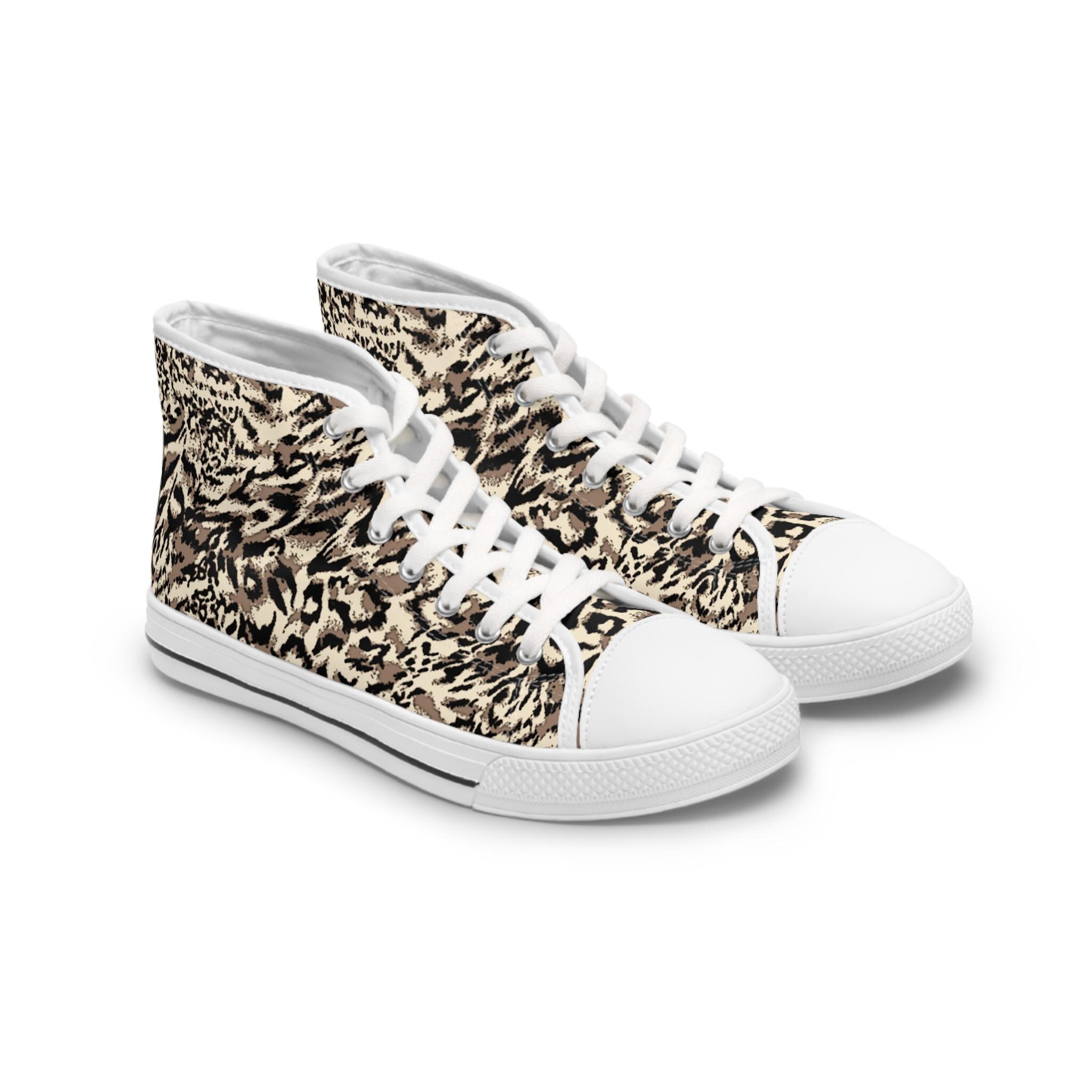 Leopard Women High Top Sneakers