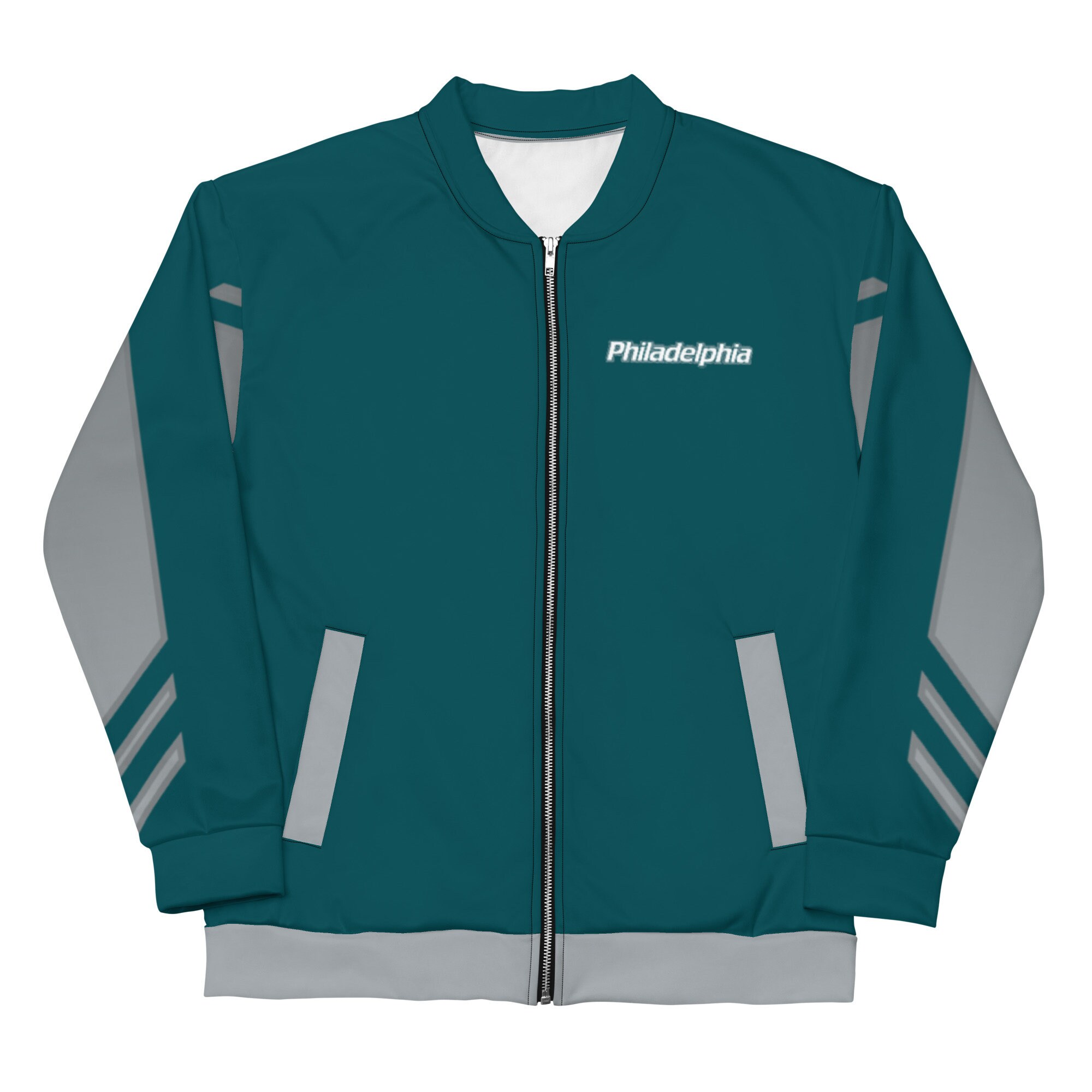 Philadelphia Football Stripe Bomber Jacket