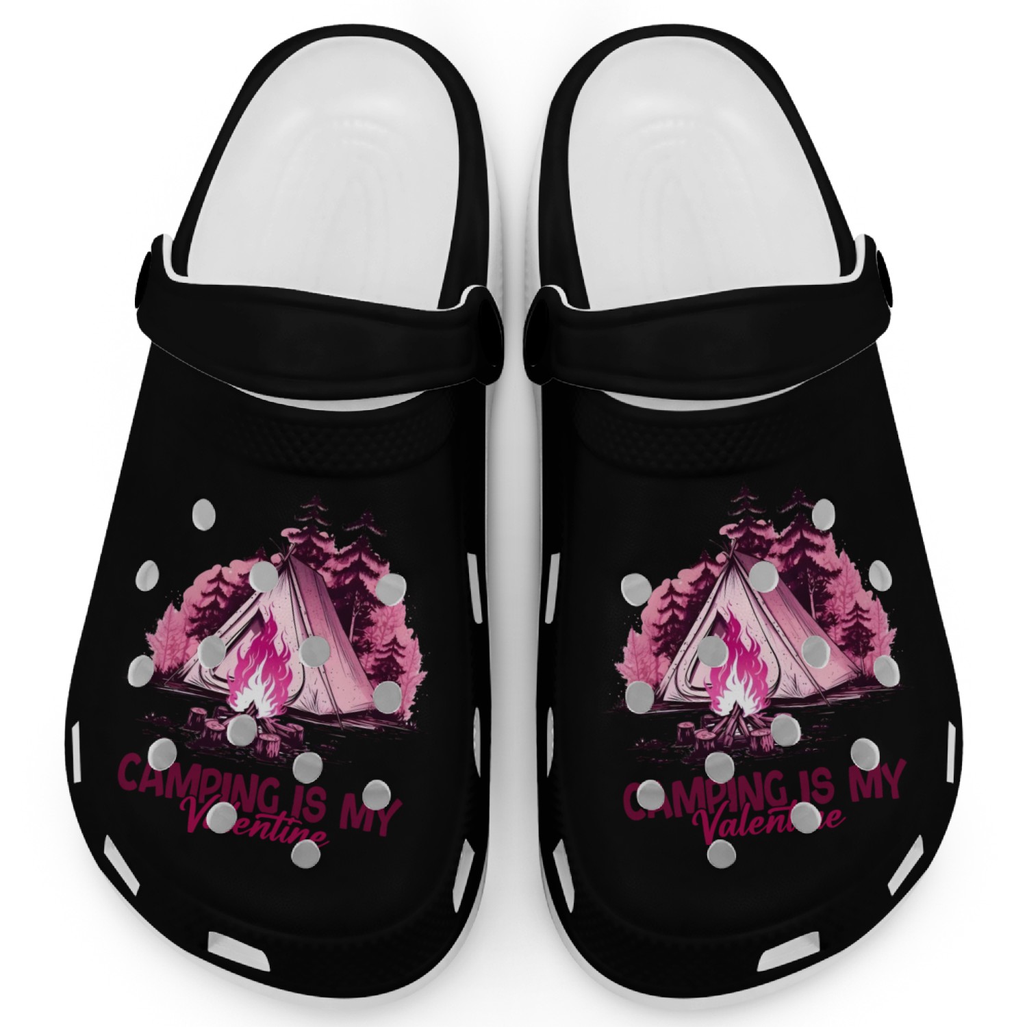 Camping Is My Valentine Clogs