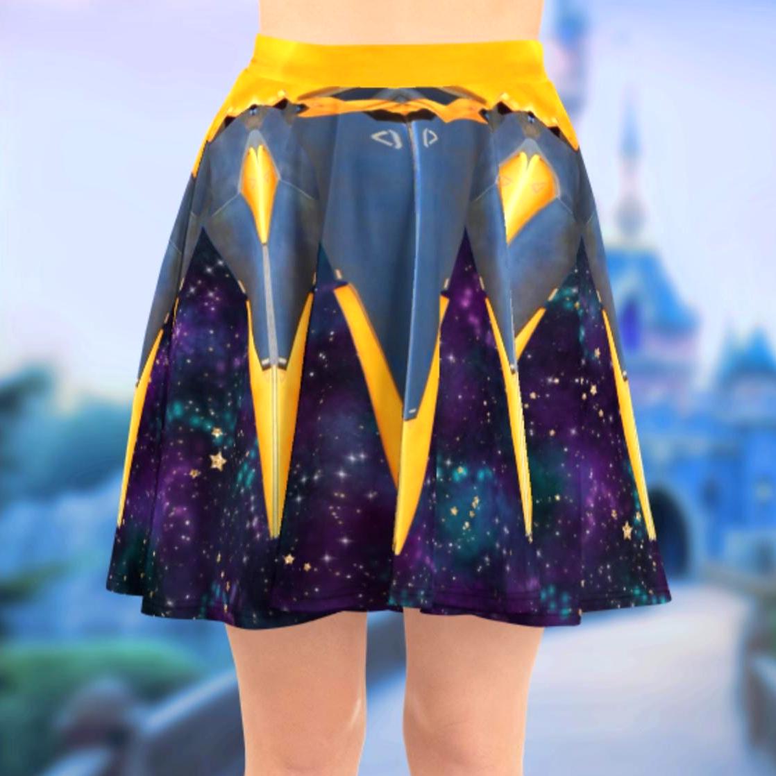Cosmic Rewind Starblaster Women's Skater Skirt