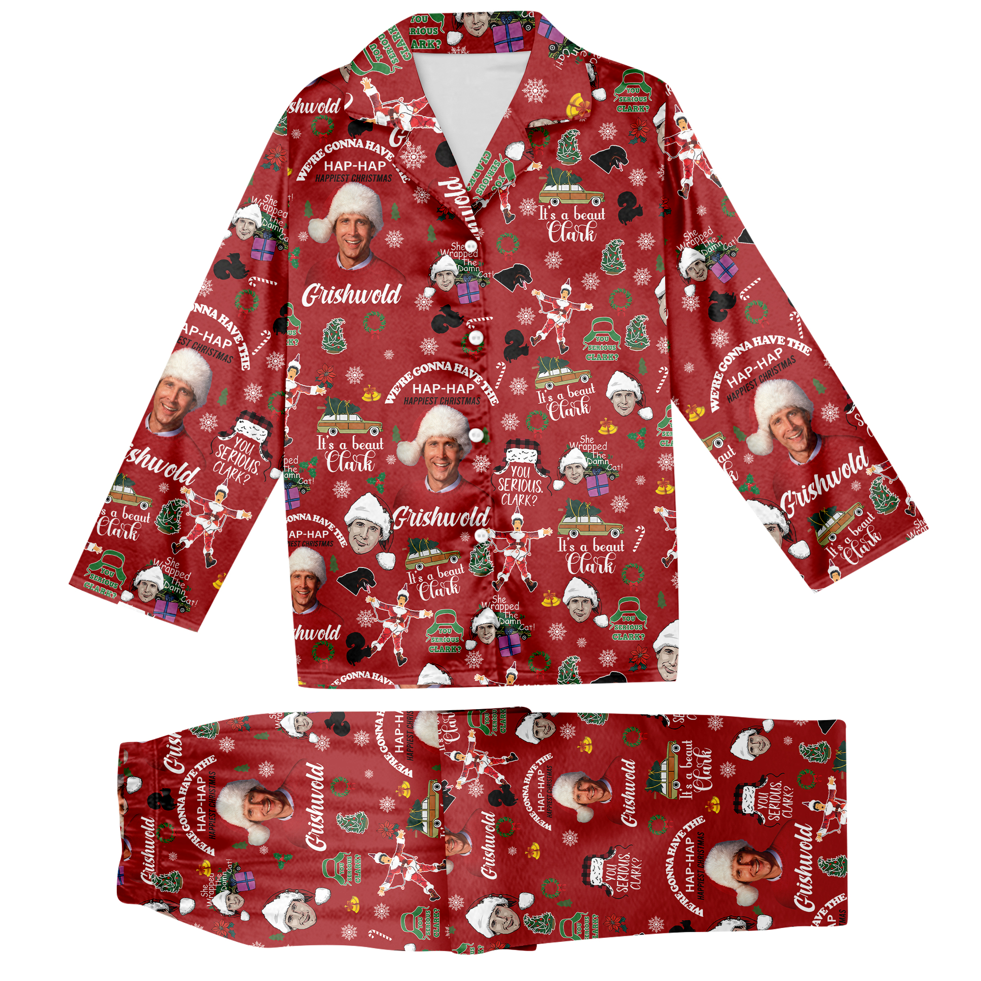 Griswold Christmas Pajamas Set National Lampoons Christmas Vacation Gift