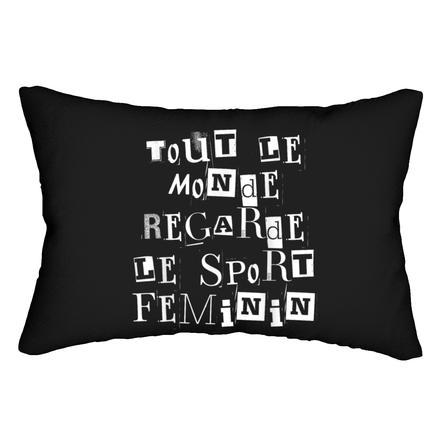 Tout Le Monde Regarde Le Sport Feminin Lumbar Pillows
