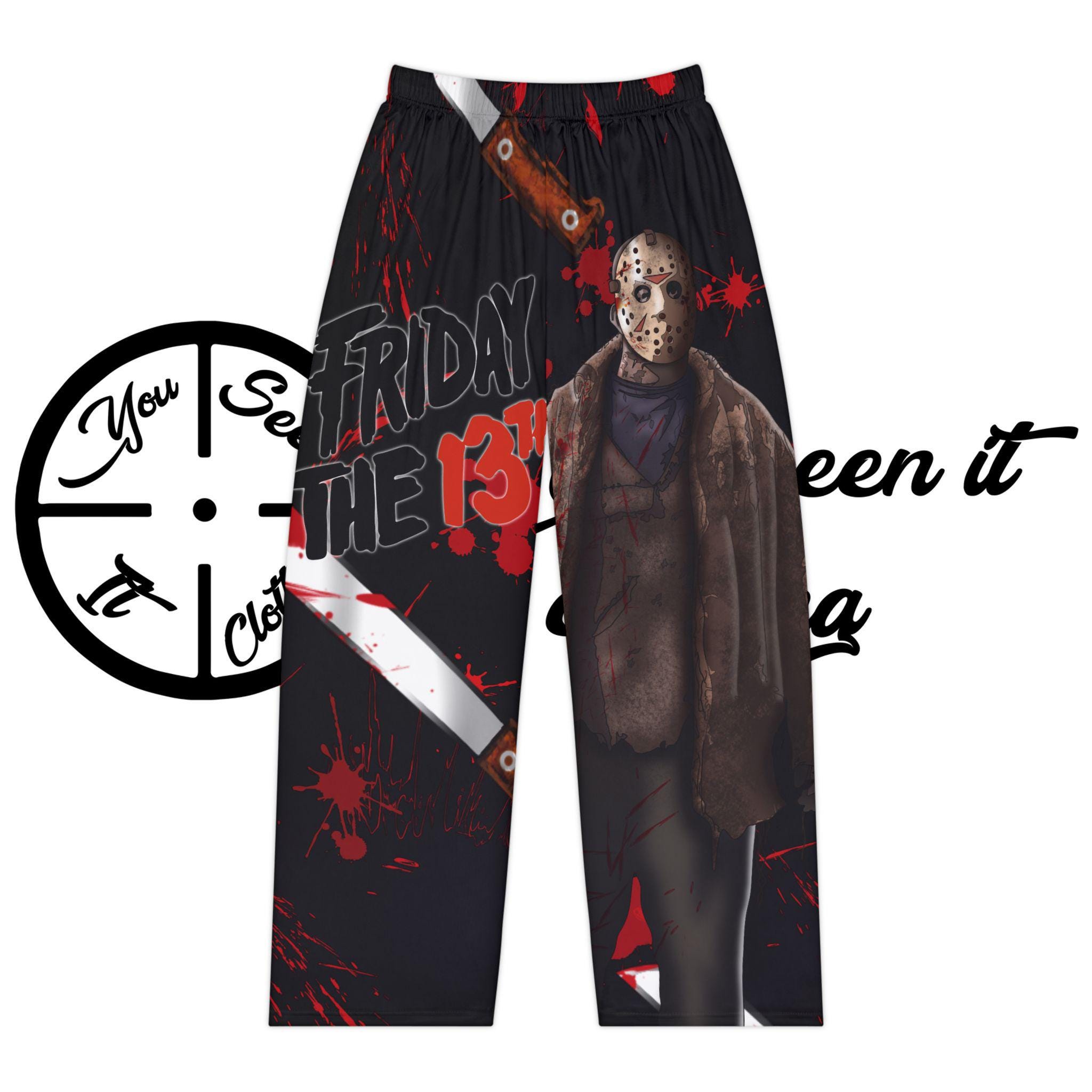 Ultimate Slasher-Themed Halloween Pajama Pants: Cozy Up with Iconic Horror Style and ComfortPerfect for Spooky Nights and Chilling Out