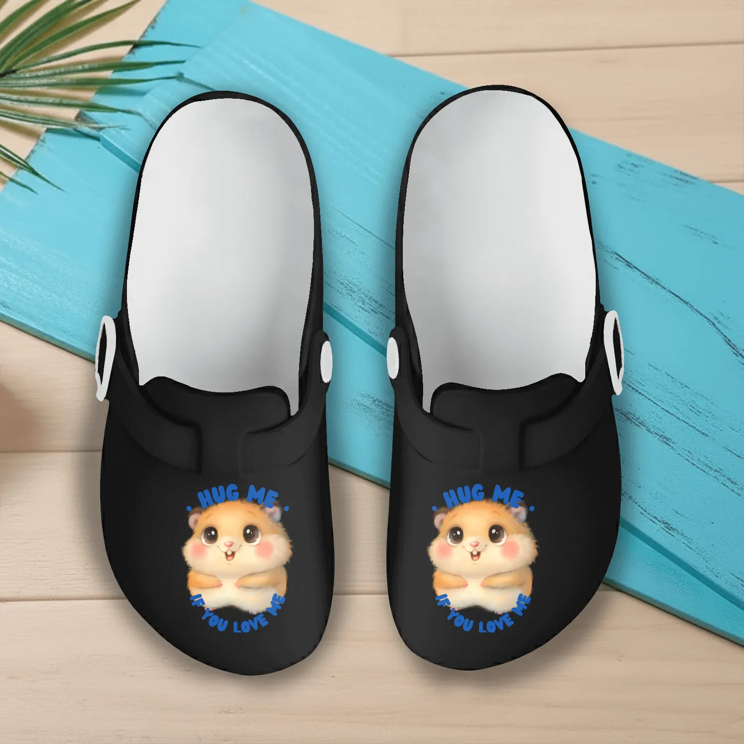 Hug Me if You Love Me Slip On Clogs
