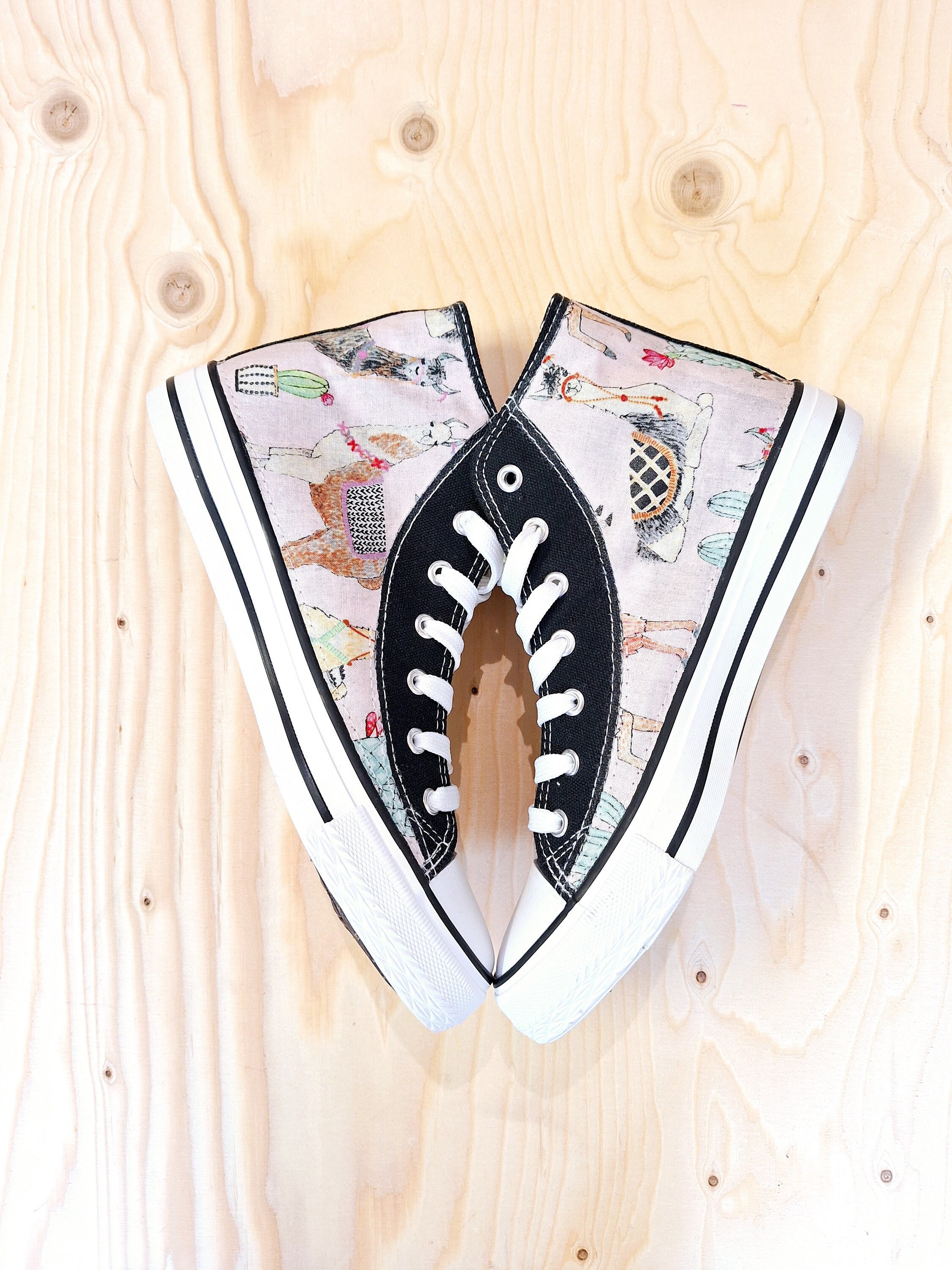 Llama high top sneakers