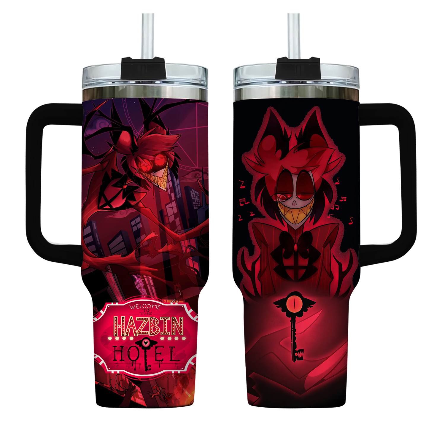 Alastor 40oz Tumbler, Alastor Tumbler, Hazbin Hotel 40oz Tumbler