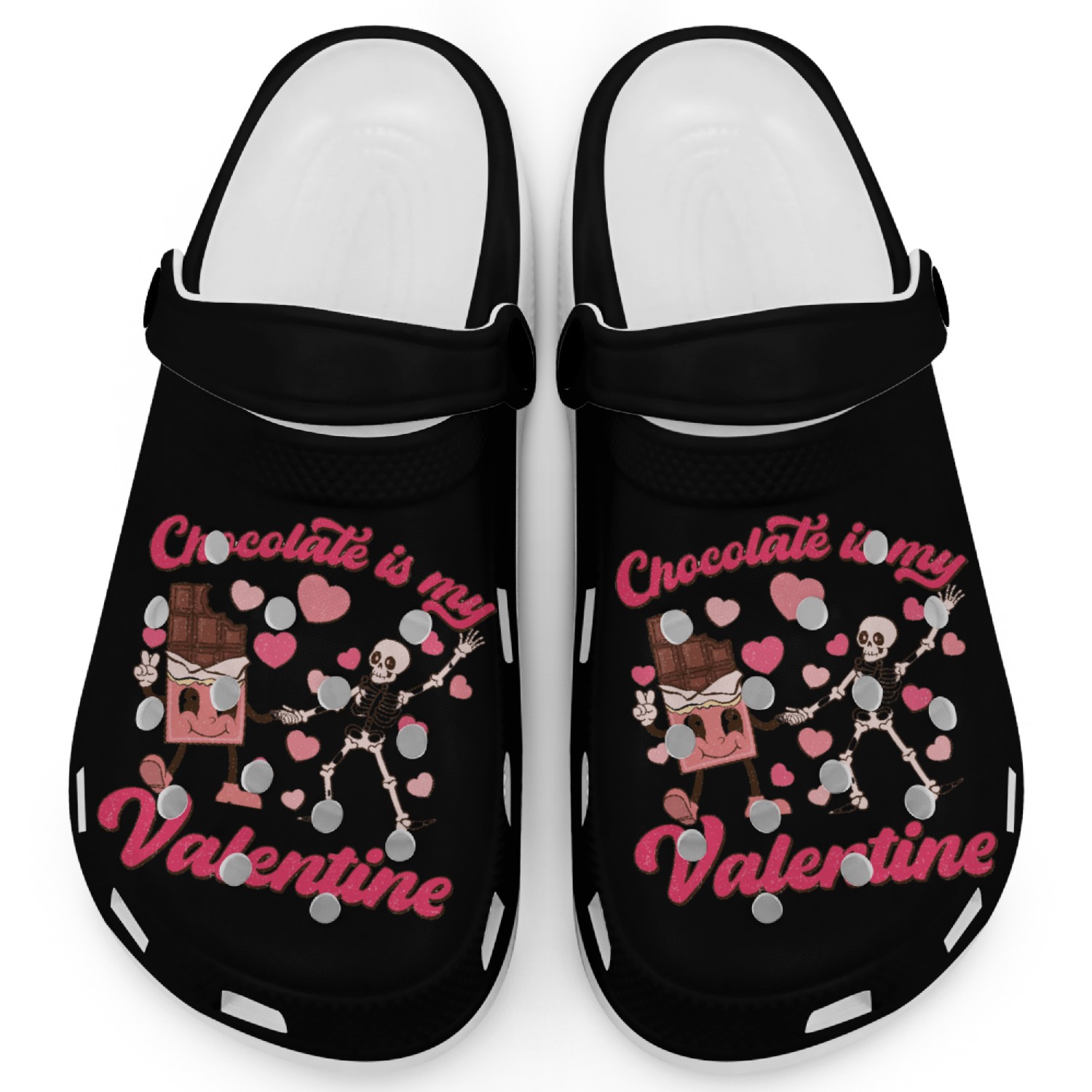 Chocolate is My Valentine Clogs