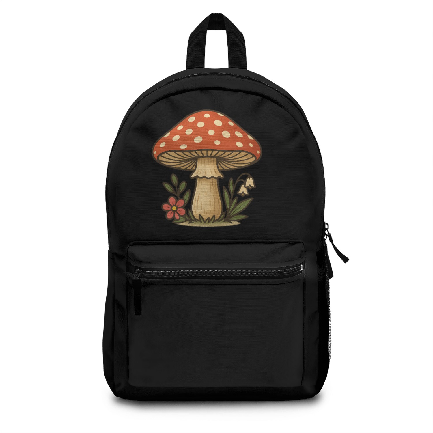 Whimsical Mushroom Illustration Backpacks