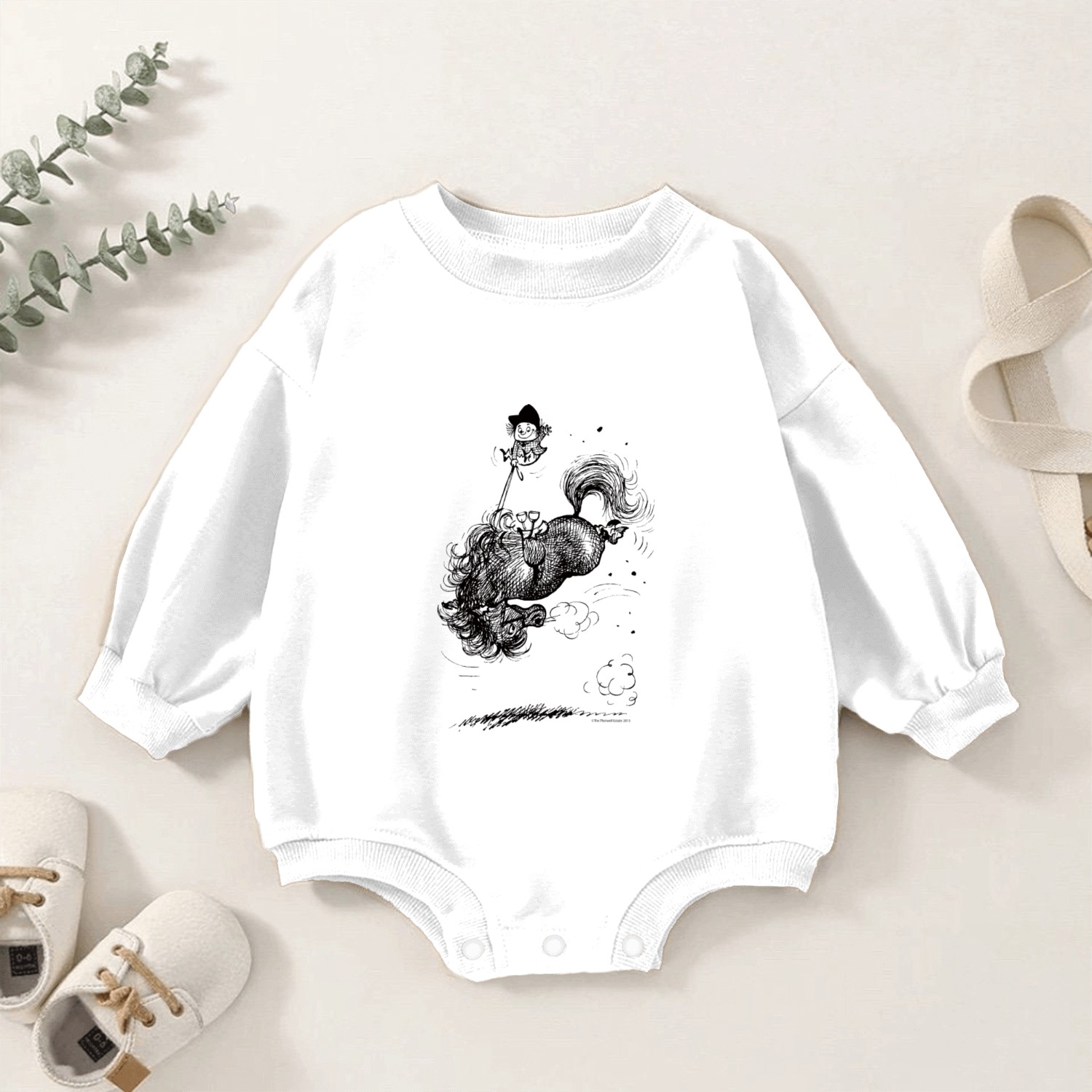 Thelwell Horse Rodeo Baby Romper Sweatshirts
