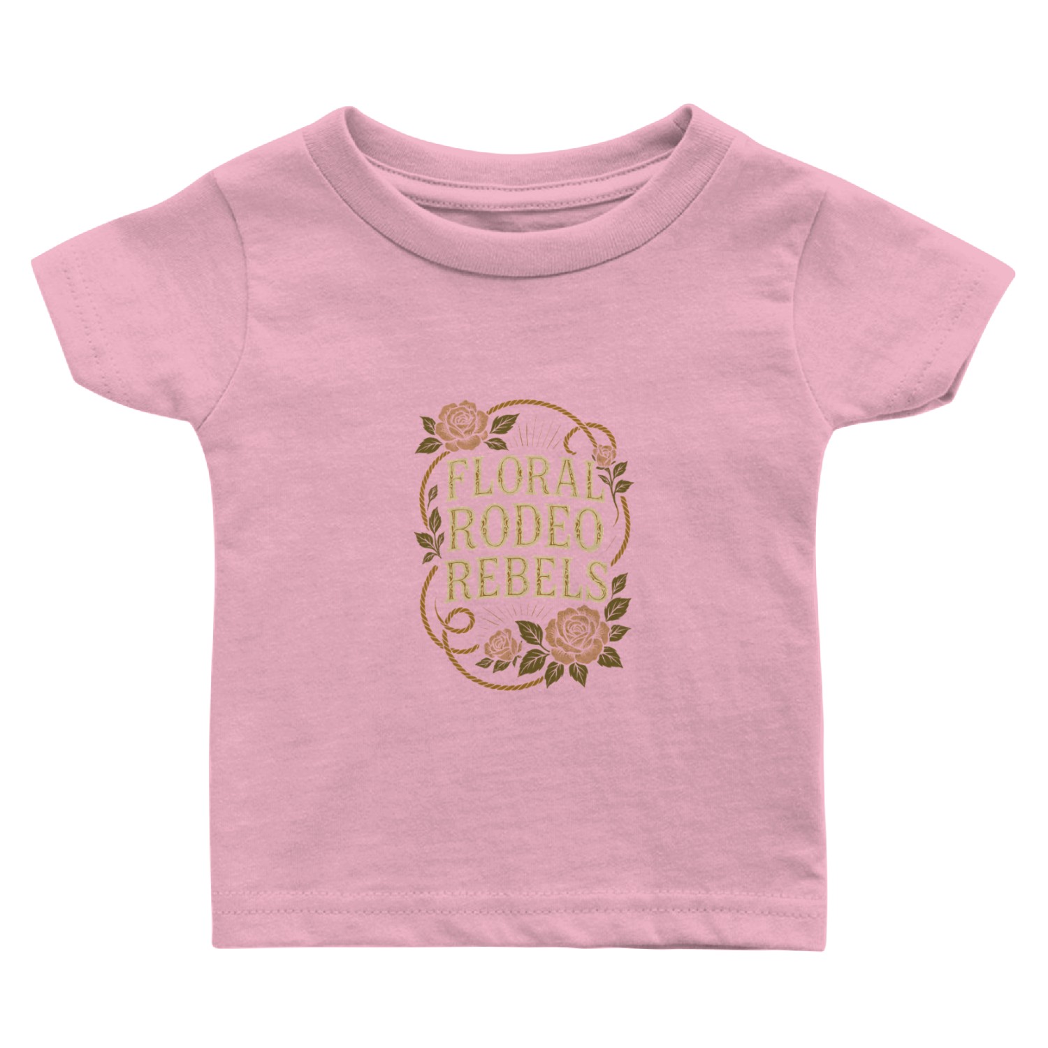 Soft Cowgirl Floral Rodeo Western Aesthetic Horse Baby T Shirts