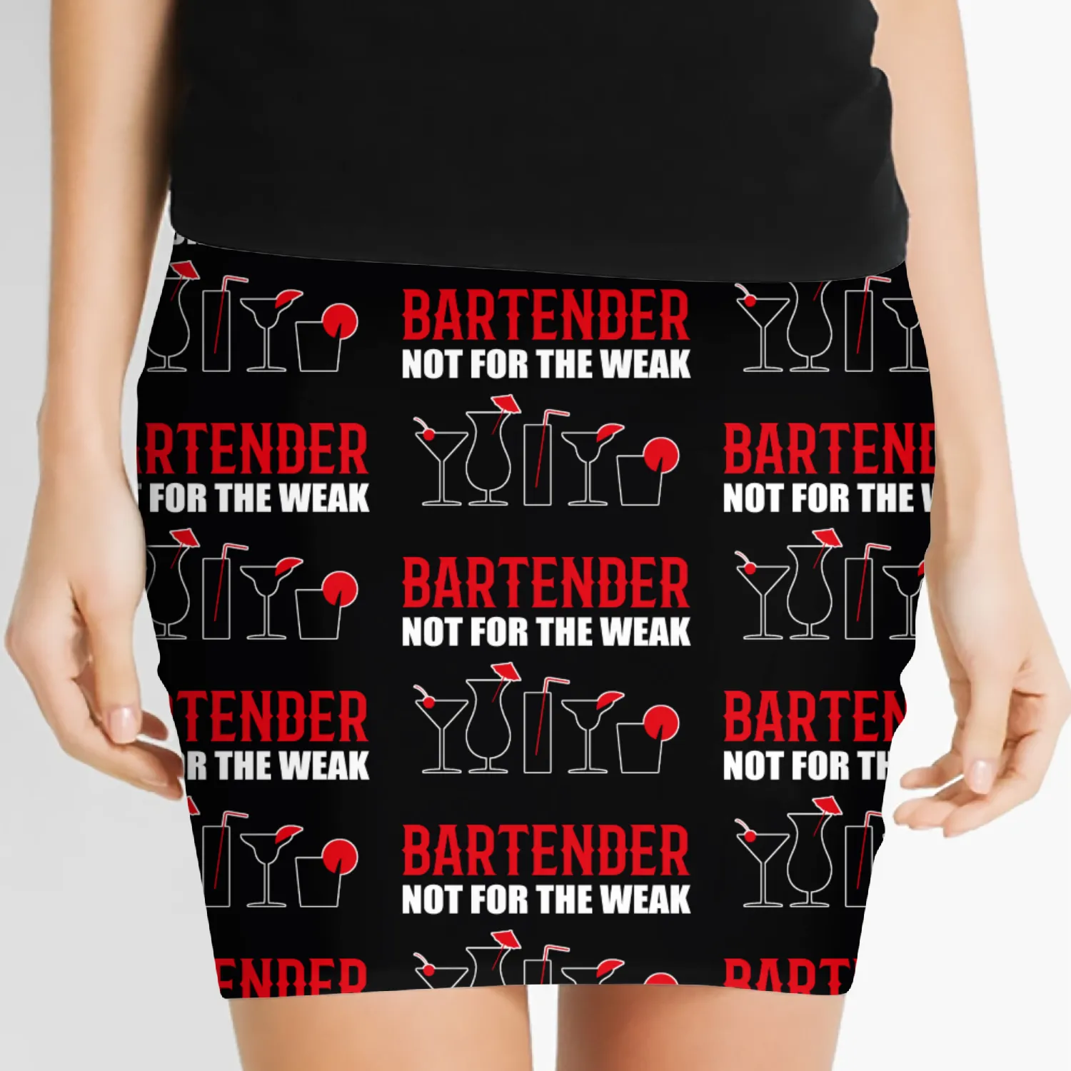 Not for Weak Barkeeper and Bartender Gift Women's Mini Skirts