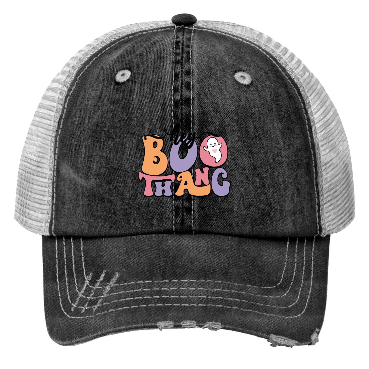 Hey boo thang Print Trucker Hats