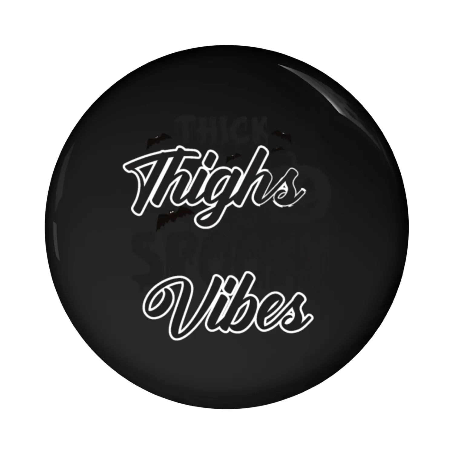 Thick Things Spooky Vibes Pin Buttons